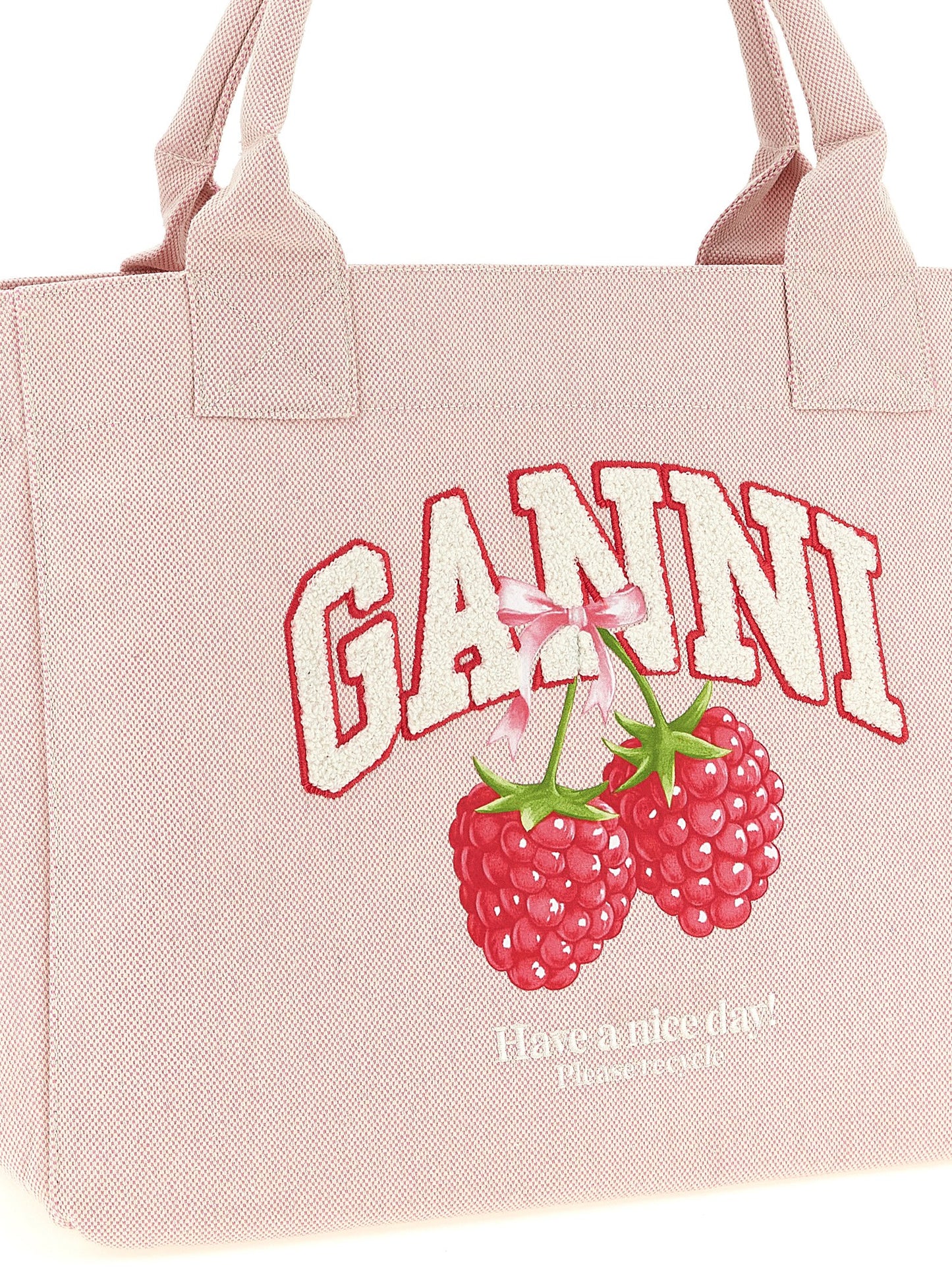 Ganni Women Medium 'Raspberry' Shopping Bag GANNI