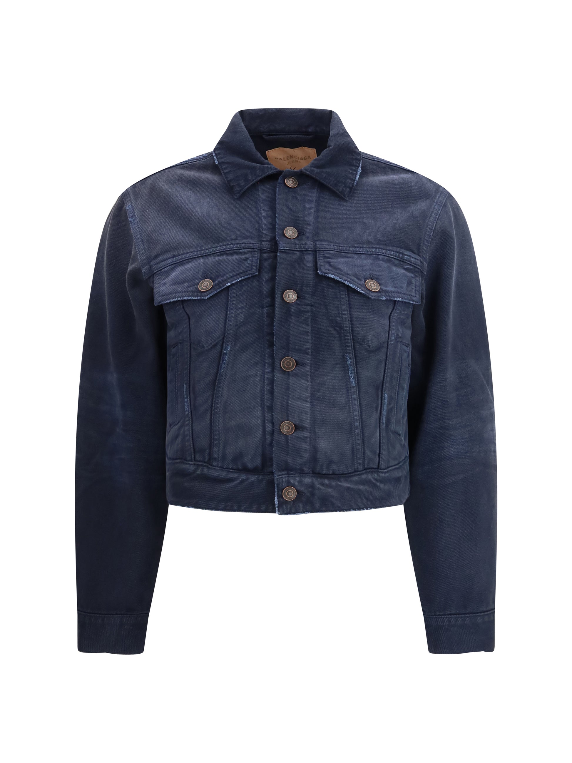 Balenciaga Women Curved-Waist Trucker Jacket BALENCIAGA