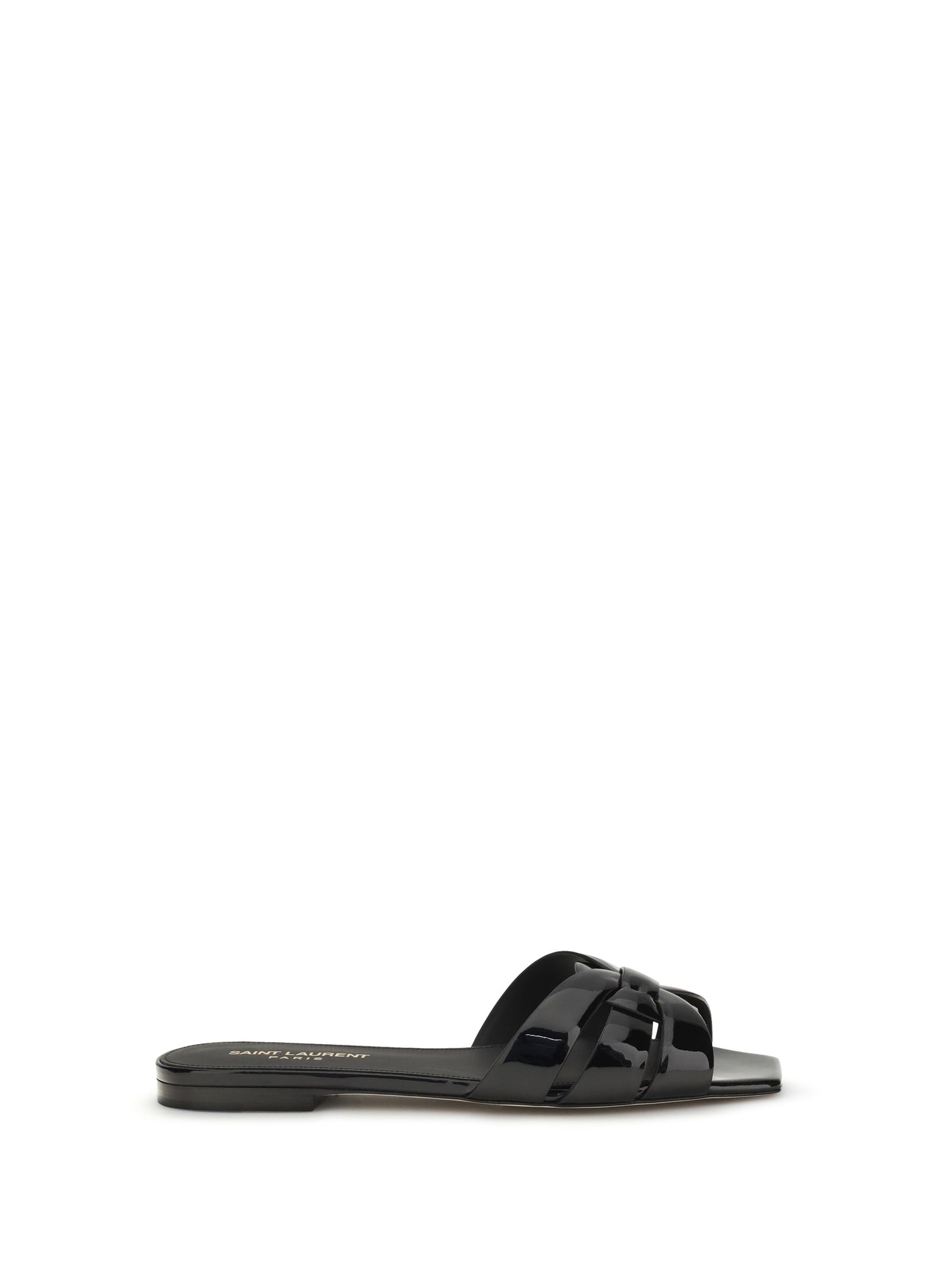 Saint Laurent Women Tribute Patent Leather Sandals SAINT LAURENT
