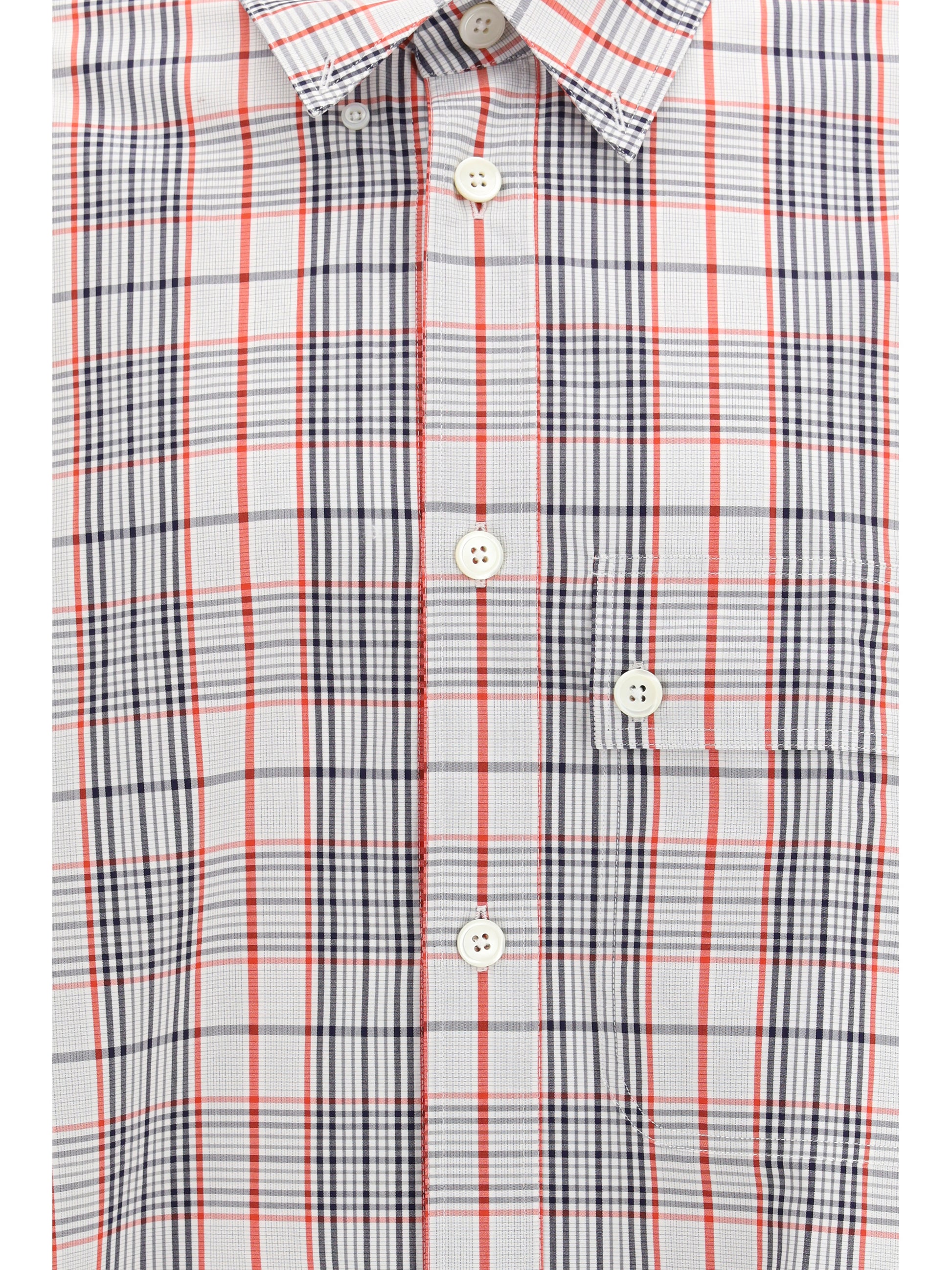 Thom Browne Men Check Shirt With Tartan Pattern THOM BROWNE