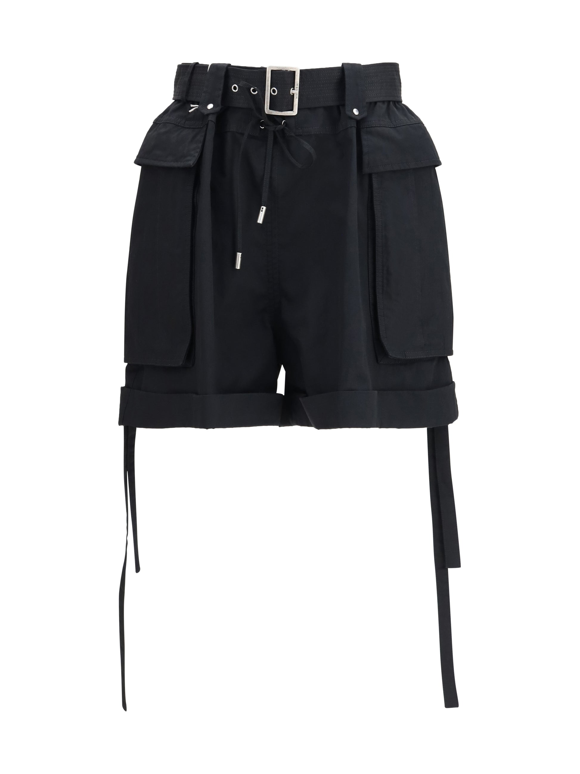 Alexander Mcqueen Women Cotton Shorts With Belt ALEXANDER MCQUEEN