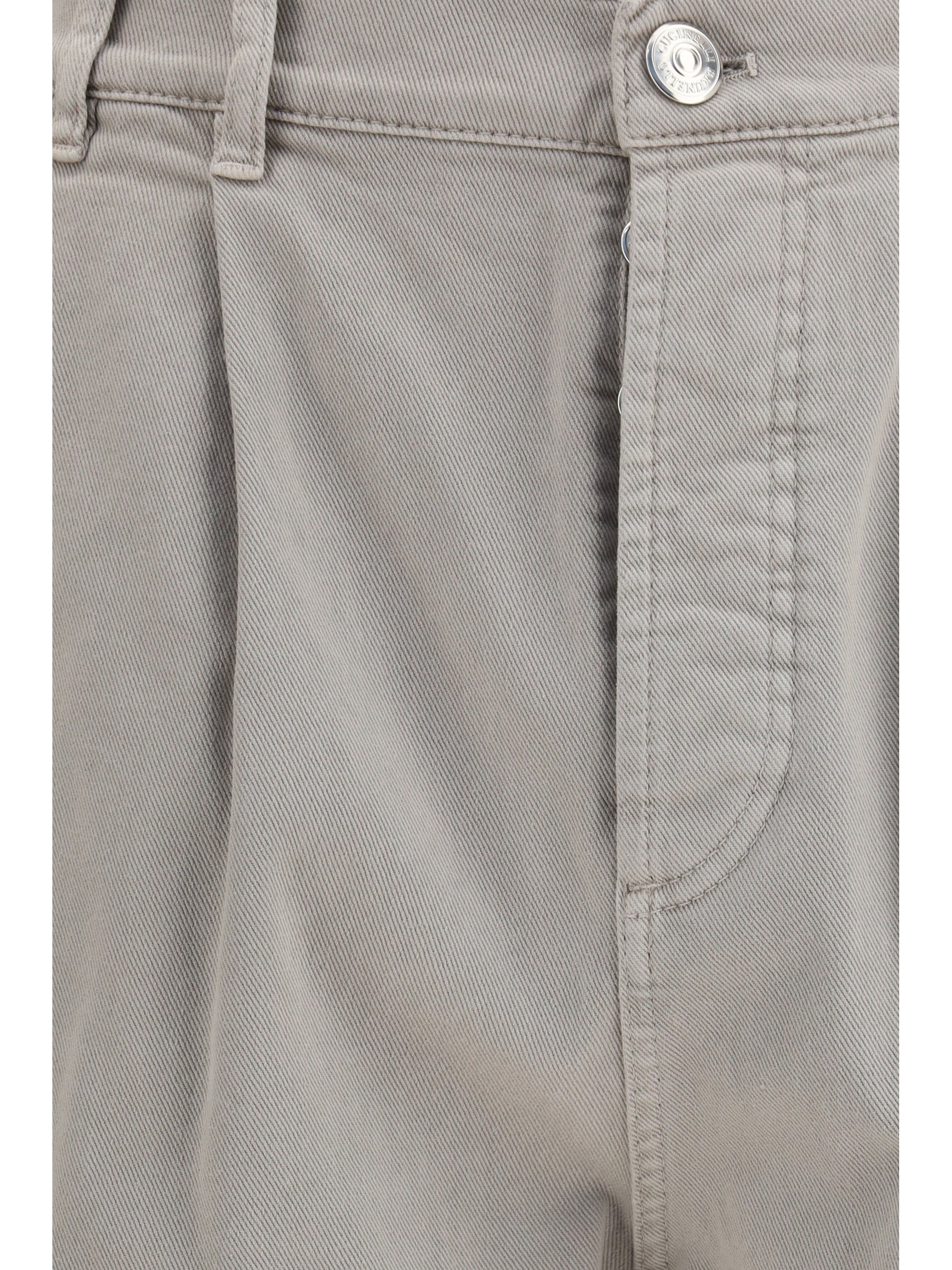 Brunello Cucinelli Men Stretch Canvas Pants BRUNELLO CUCINELLI