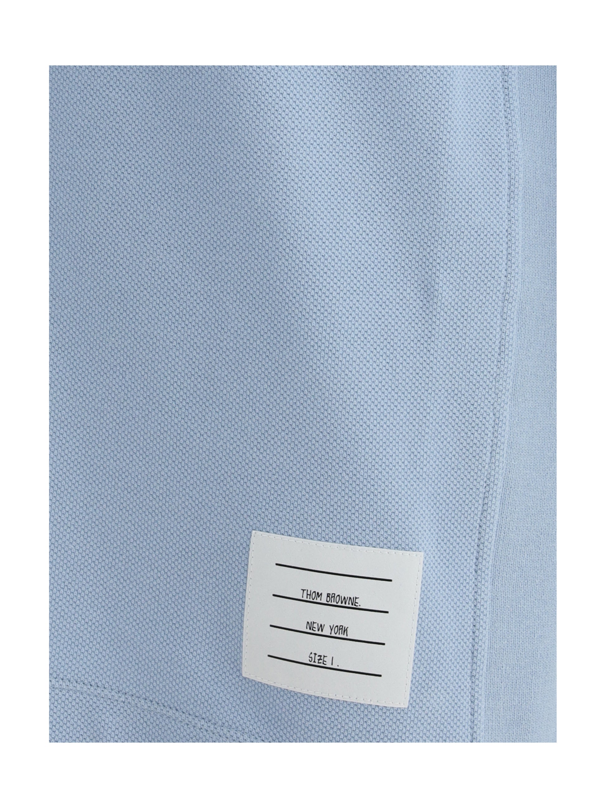 Thom Browne Men Polo Whit Iconic Bands THOM BROWNE