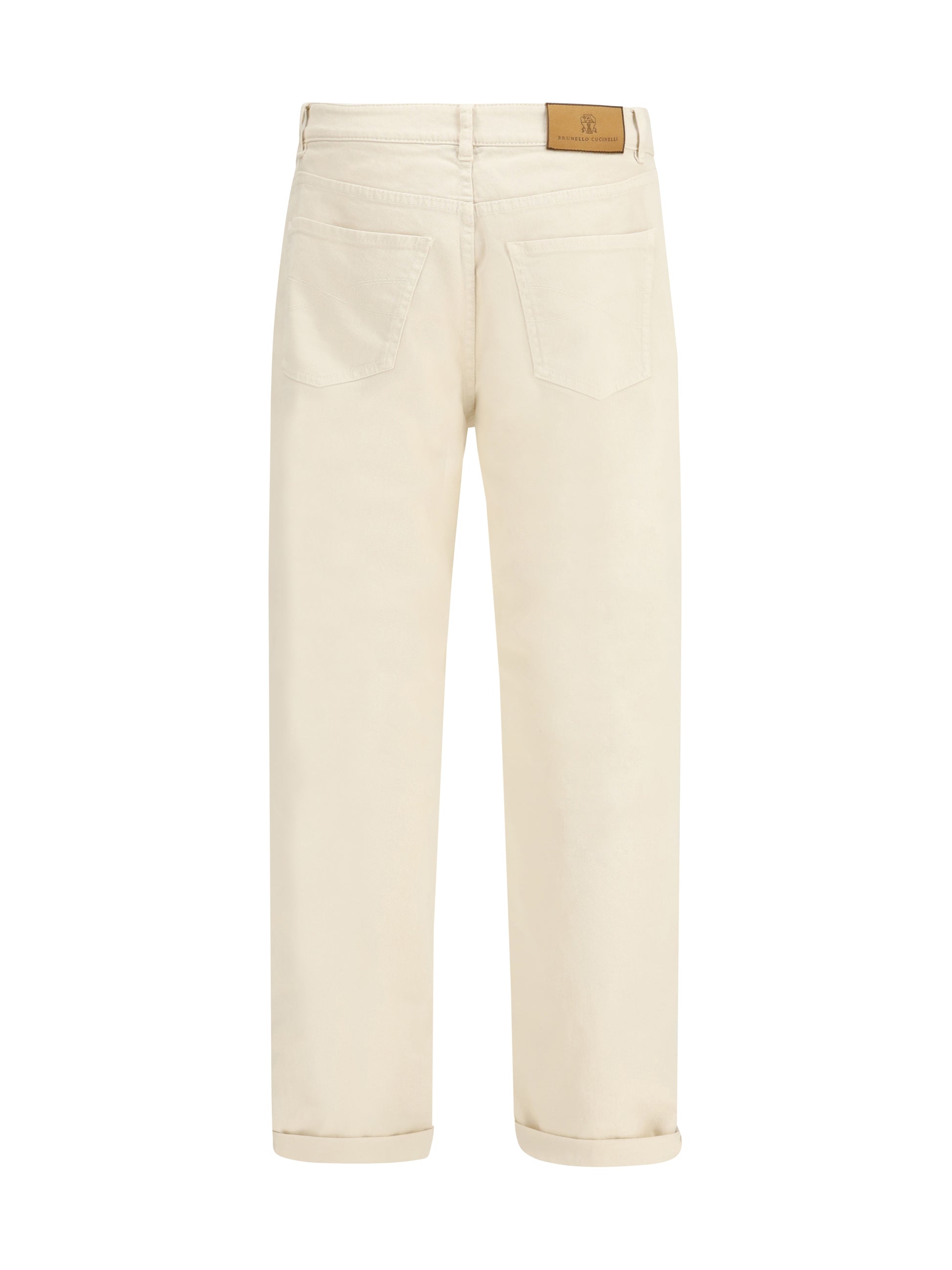Brunello Cucinelli Men Jeans With Turn-Up Hem BRUNELLO CUCINELLI