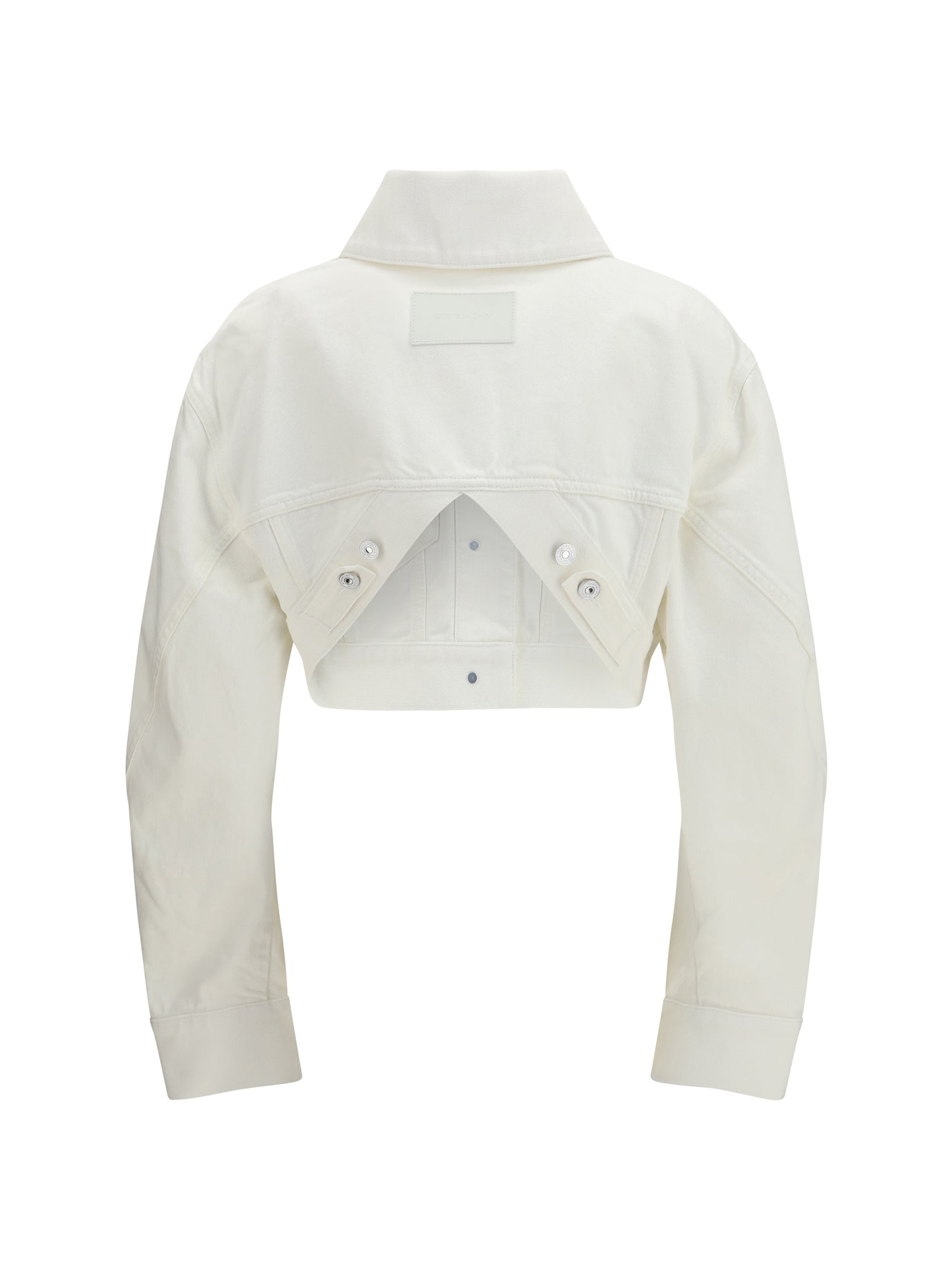 Givenchy Women Cocoon Reversed-Effect Raw Denim Jacket GIVENCHY