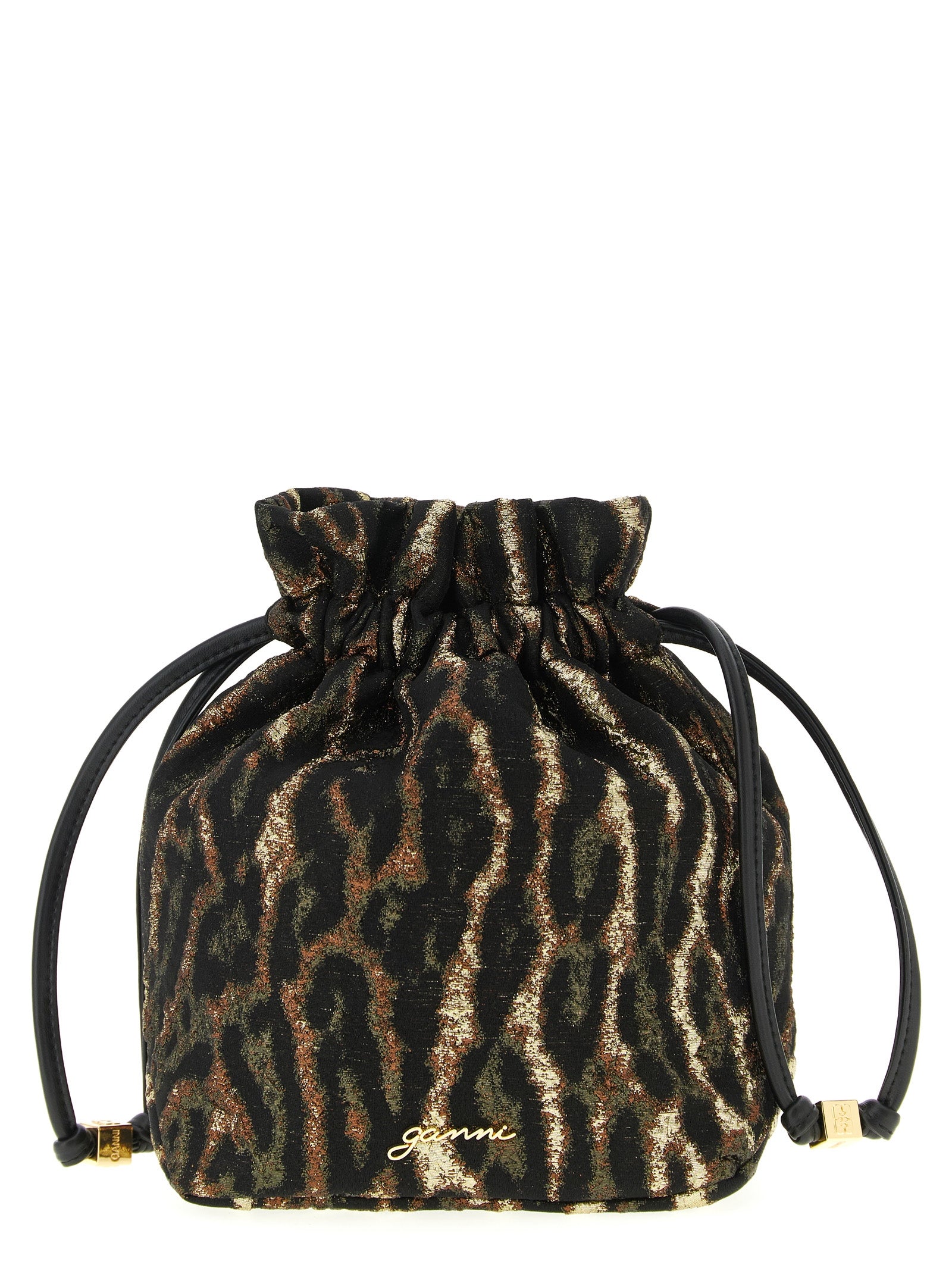 Ganni Women 'Metallic Bou Bucket' Pouch GANNI