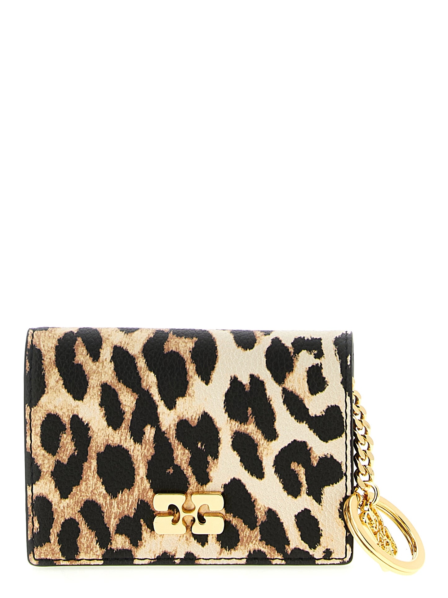 Ganni Women 'Leopard' Print Card Holder GANNI
