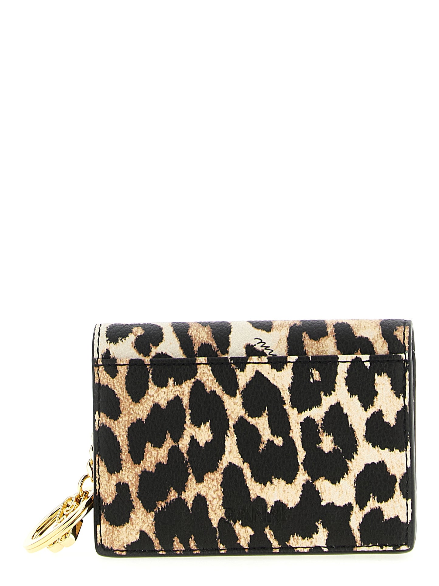 Ganni Women 'Leopard' Print Card Holder GANNI