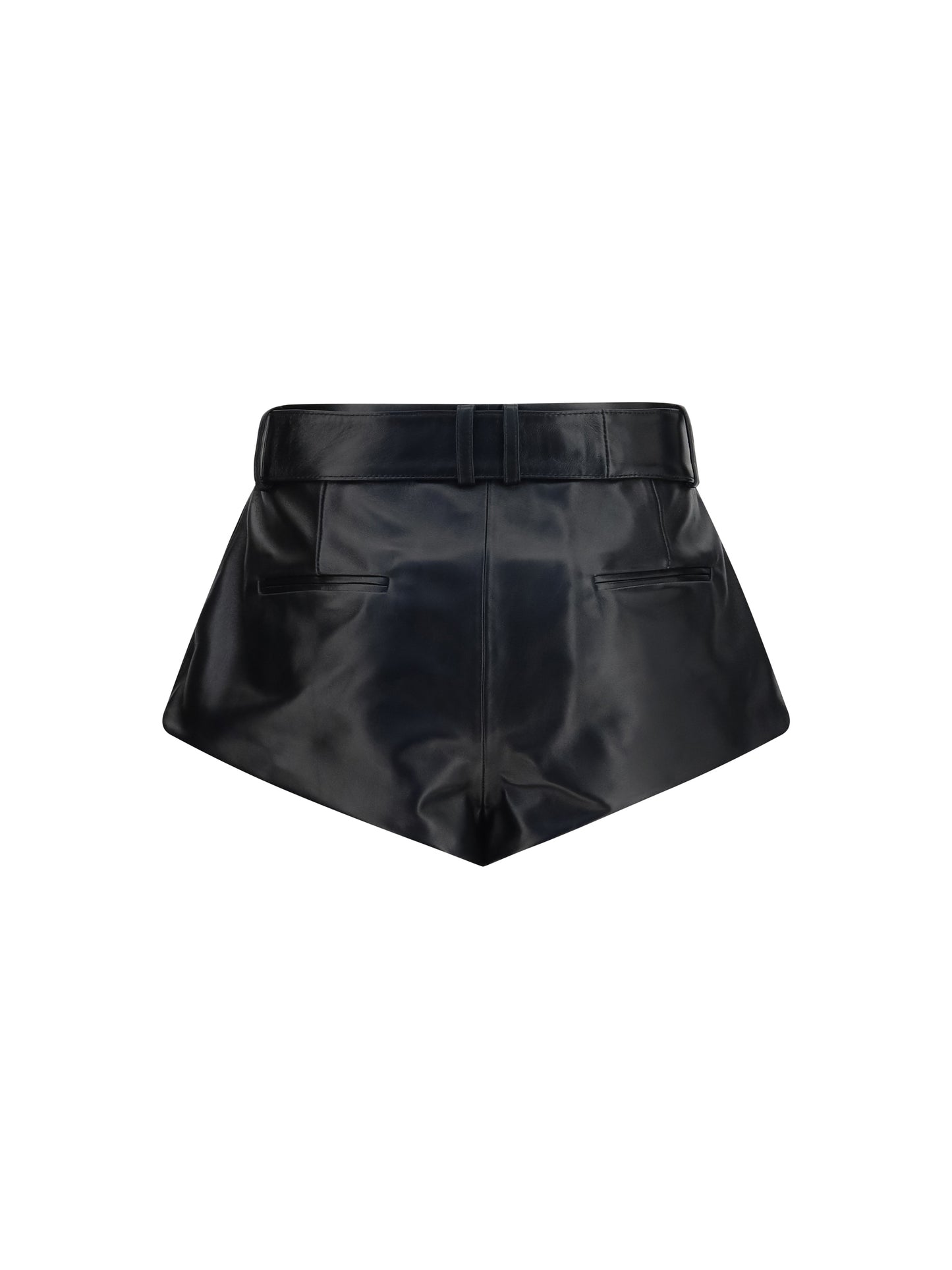 Magda Butrym Women Flared Leather Shorts