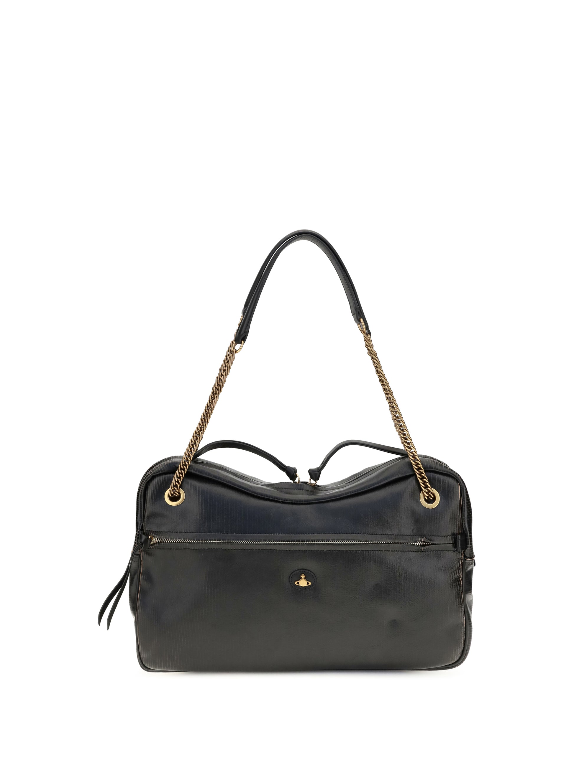 Vivienne Westwood Women Large Dolce Textured Leather Shoulder Bag VIVIENNE WESTWOOD