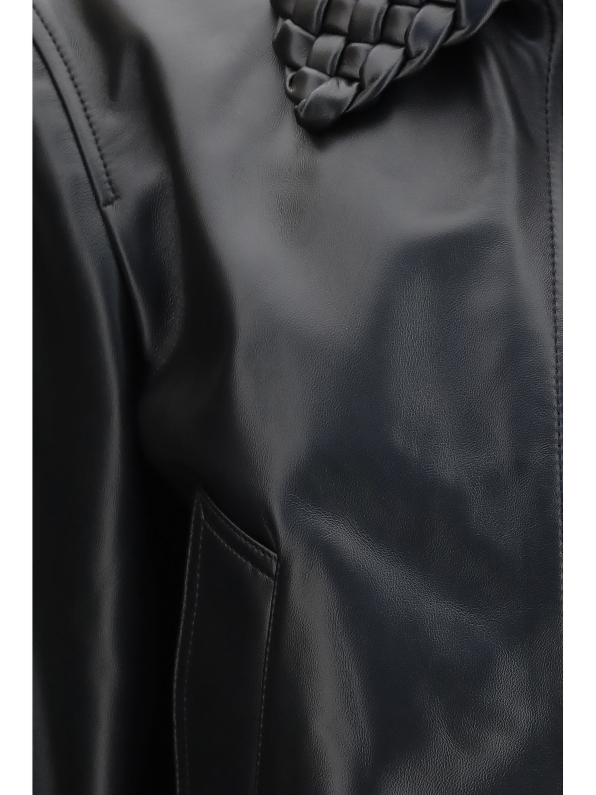 Bottega Veneta Women Glossy Leather Padded Jacket BOTTEGA VENETA