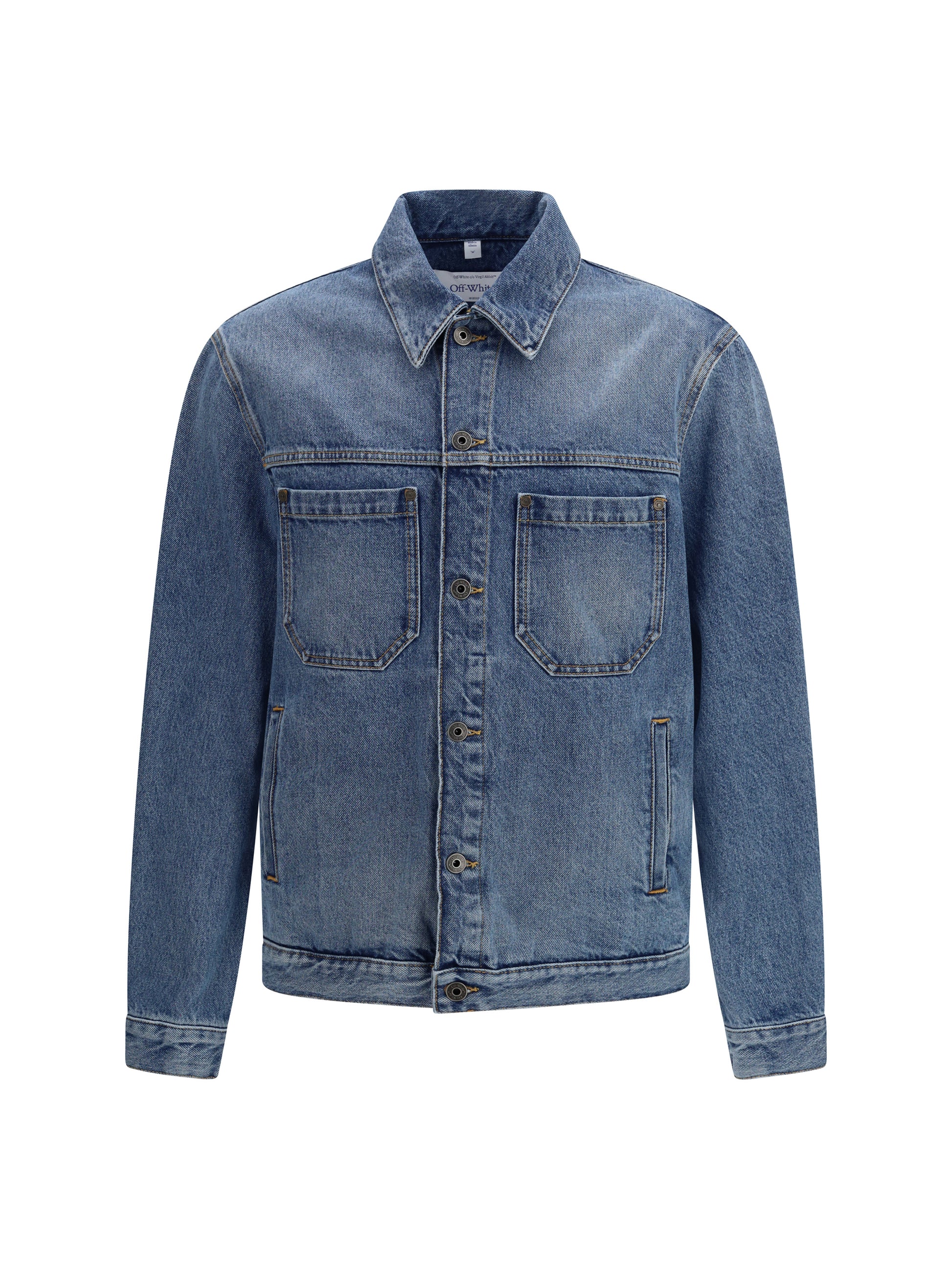 Off-White Men Half Arrow Skate Denim Jacket OFF-WHITE