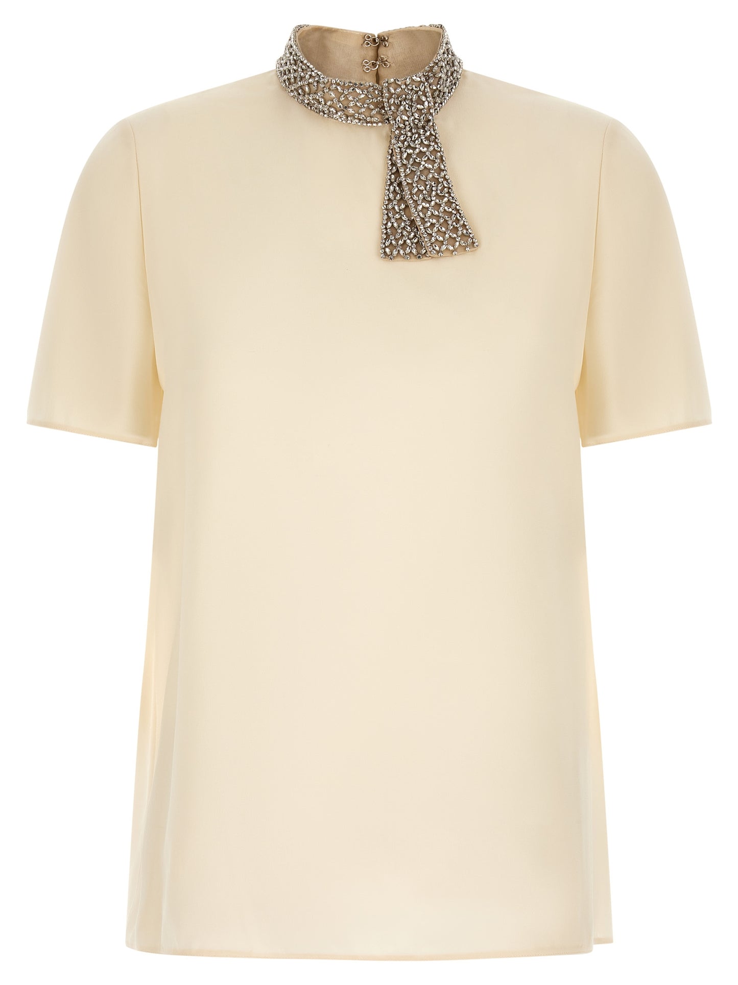 Valentino Garavani Women Valentino Garavani Jewel Collar Top VALENTINO GARAVANI