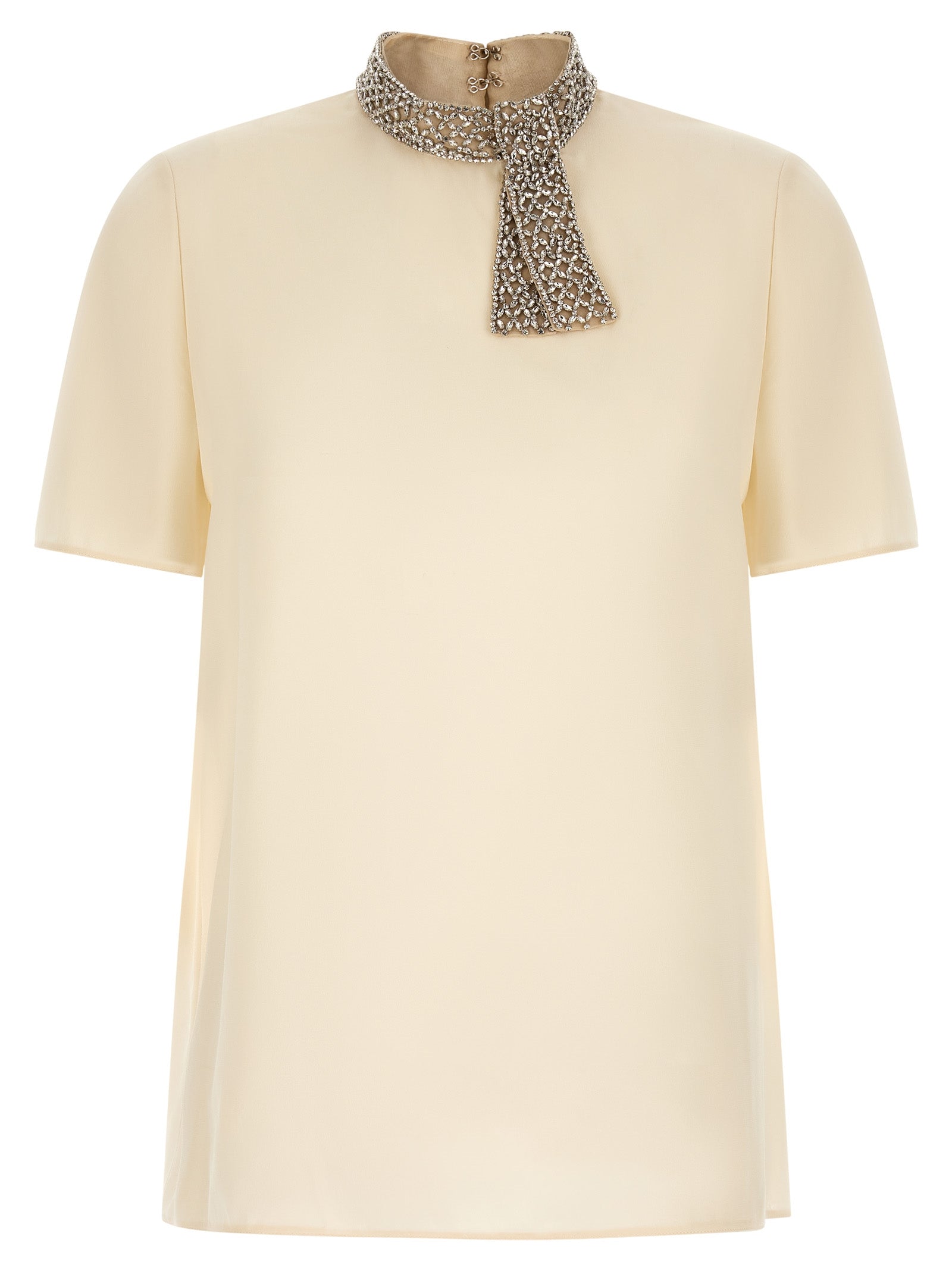 Valentino Garavani Women Valentino Garavani Jewel Collar Top VALENTINO GARAVANI