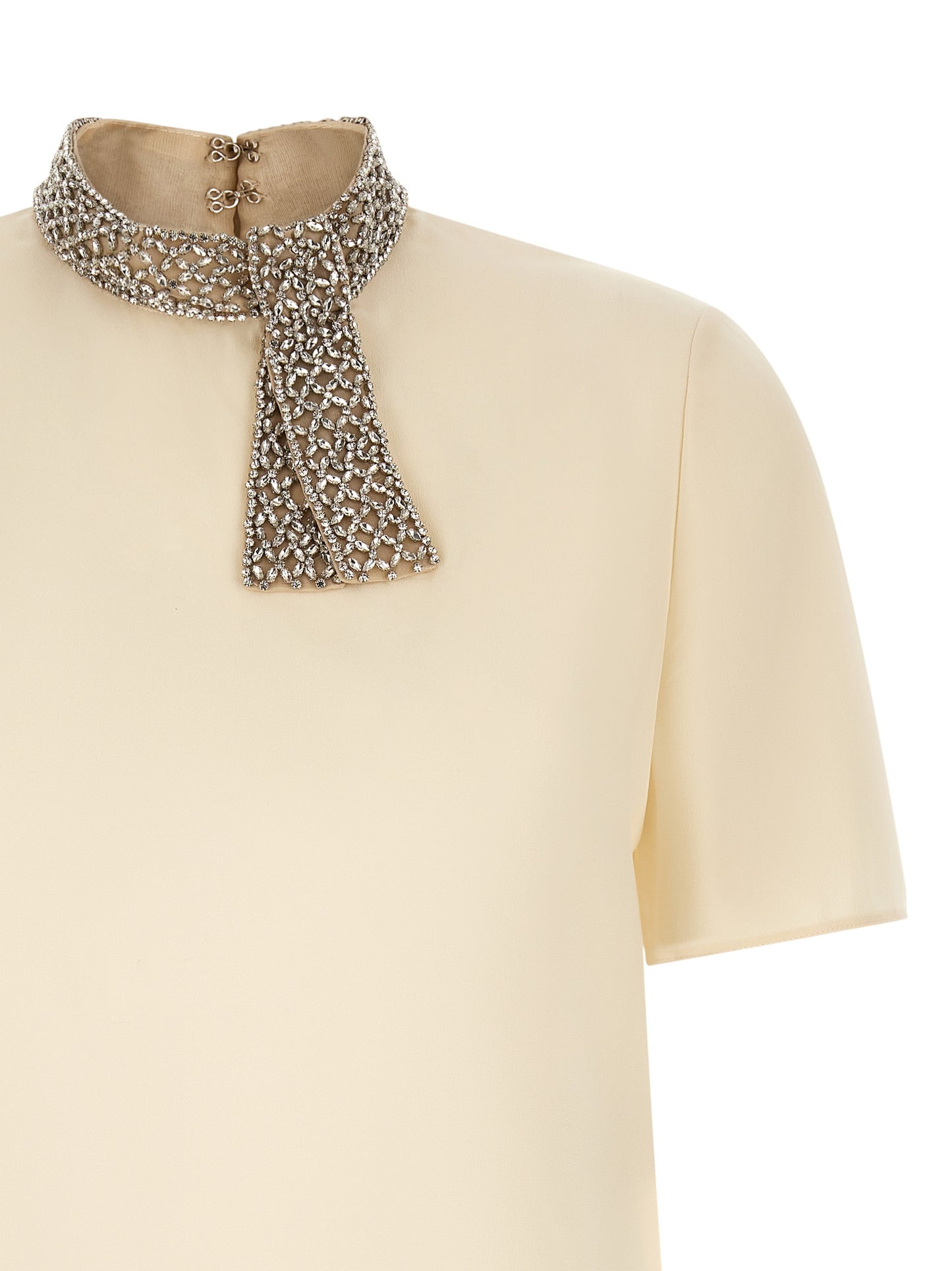 Valentino Garavani Women Valentino Garavani Jewel Collar Top VALENTINO GARAVANI