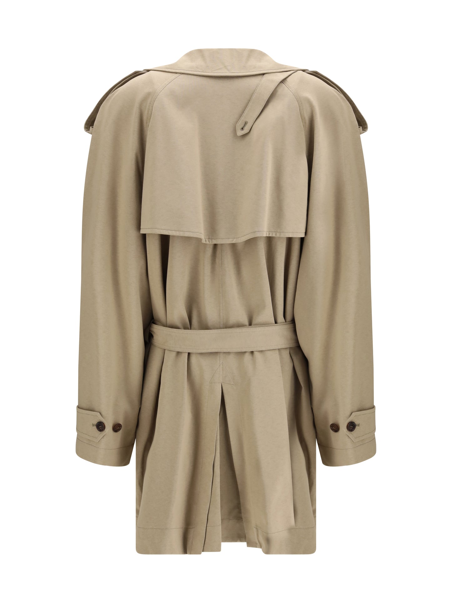Balenciaga Women Belted Double-Breasted Trench Coat BALENCIAGA