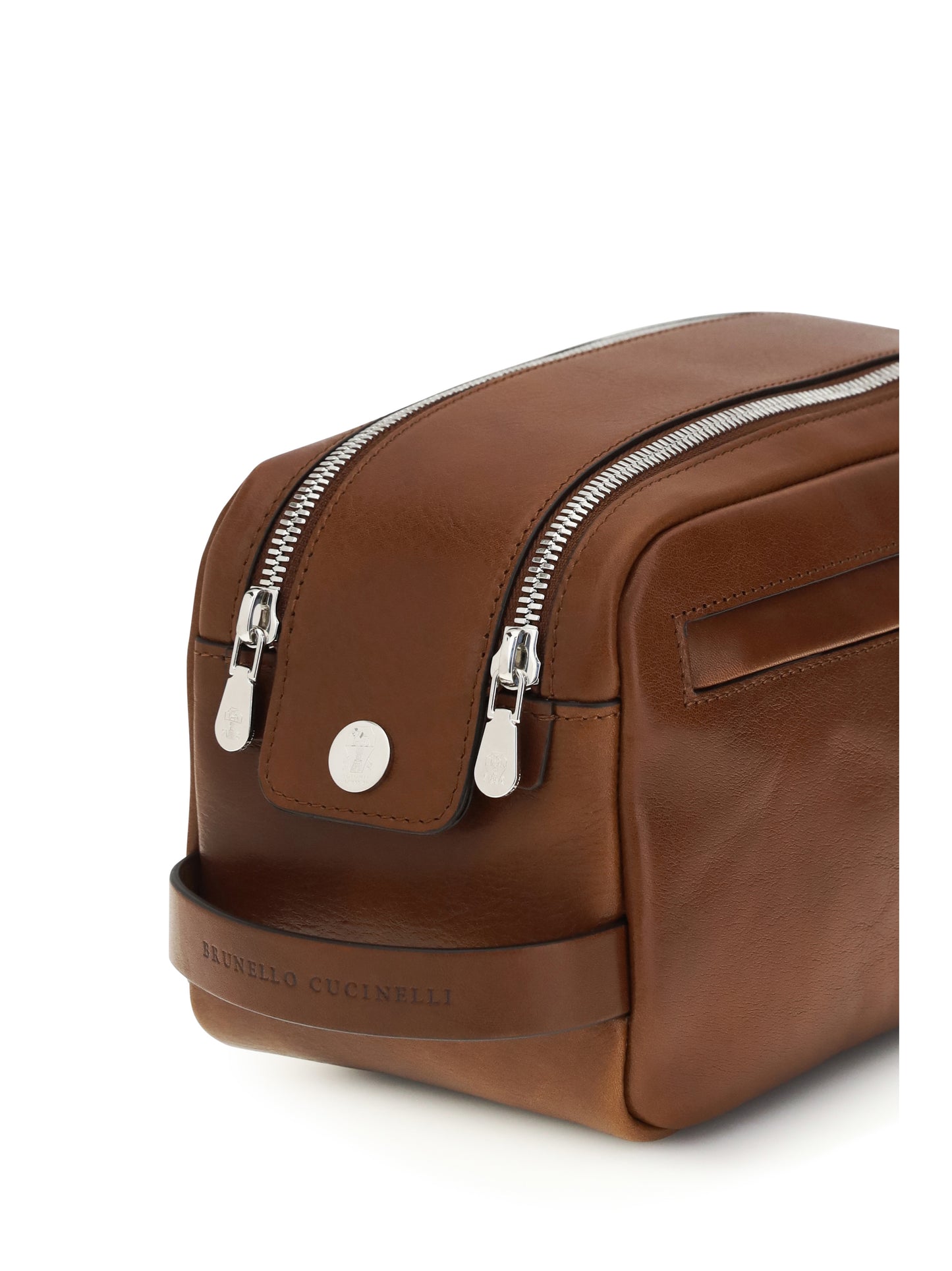 Brunello Cucinelli Men Leather Beauty Case BRUNELLO CUCINELLI