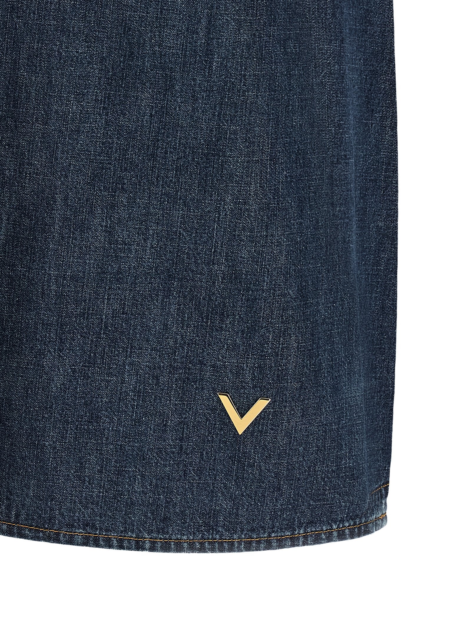 Valentino Garavani Women Valentino Garavani Chambray 'Vlogo' Denim Dress VALENTINO GARAVANI