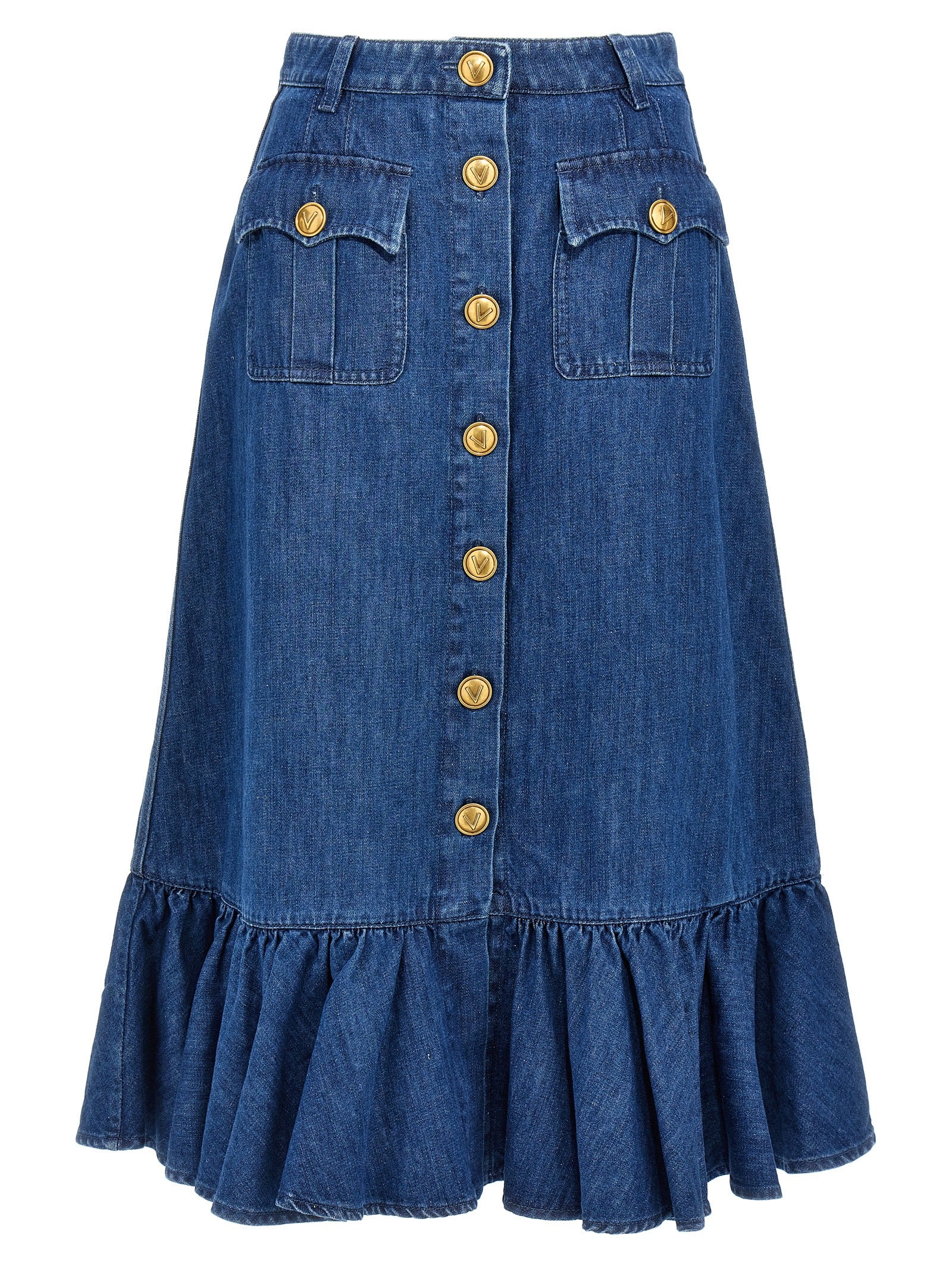 Valentino Garavani Women Valentino Garavani Denim Skirt VALENTINO GARAVANI