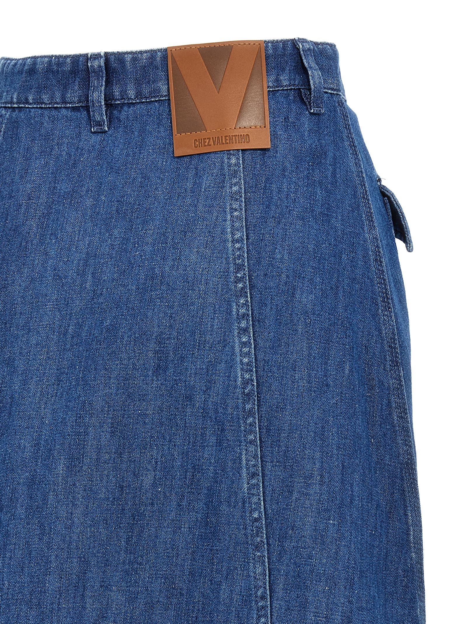 Valentino Garavani Women Valentino Garavani Denim Skirt VALENTINO GARAVANI