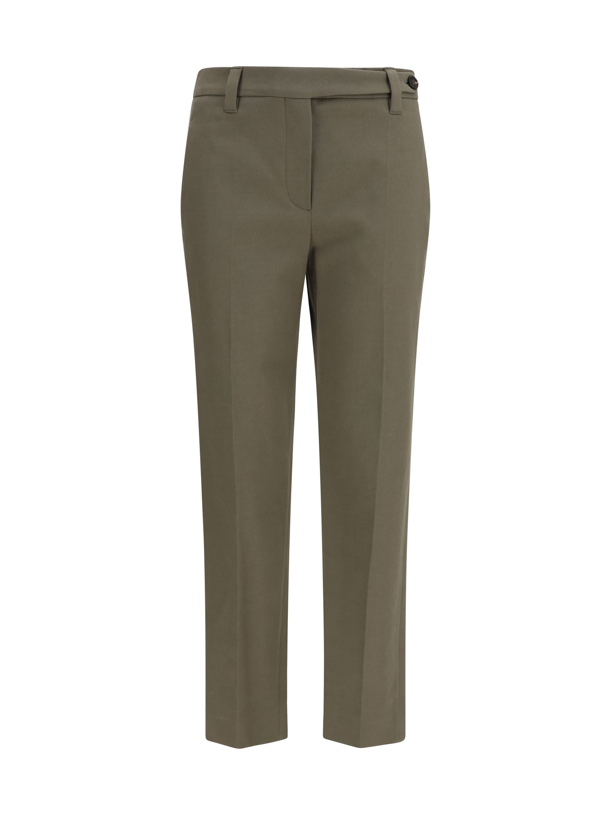 Brunello Cucinelli Women Tailored Cotton Pants BRUNELLO CUCINELLI