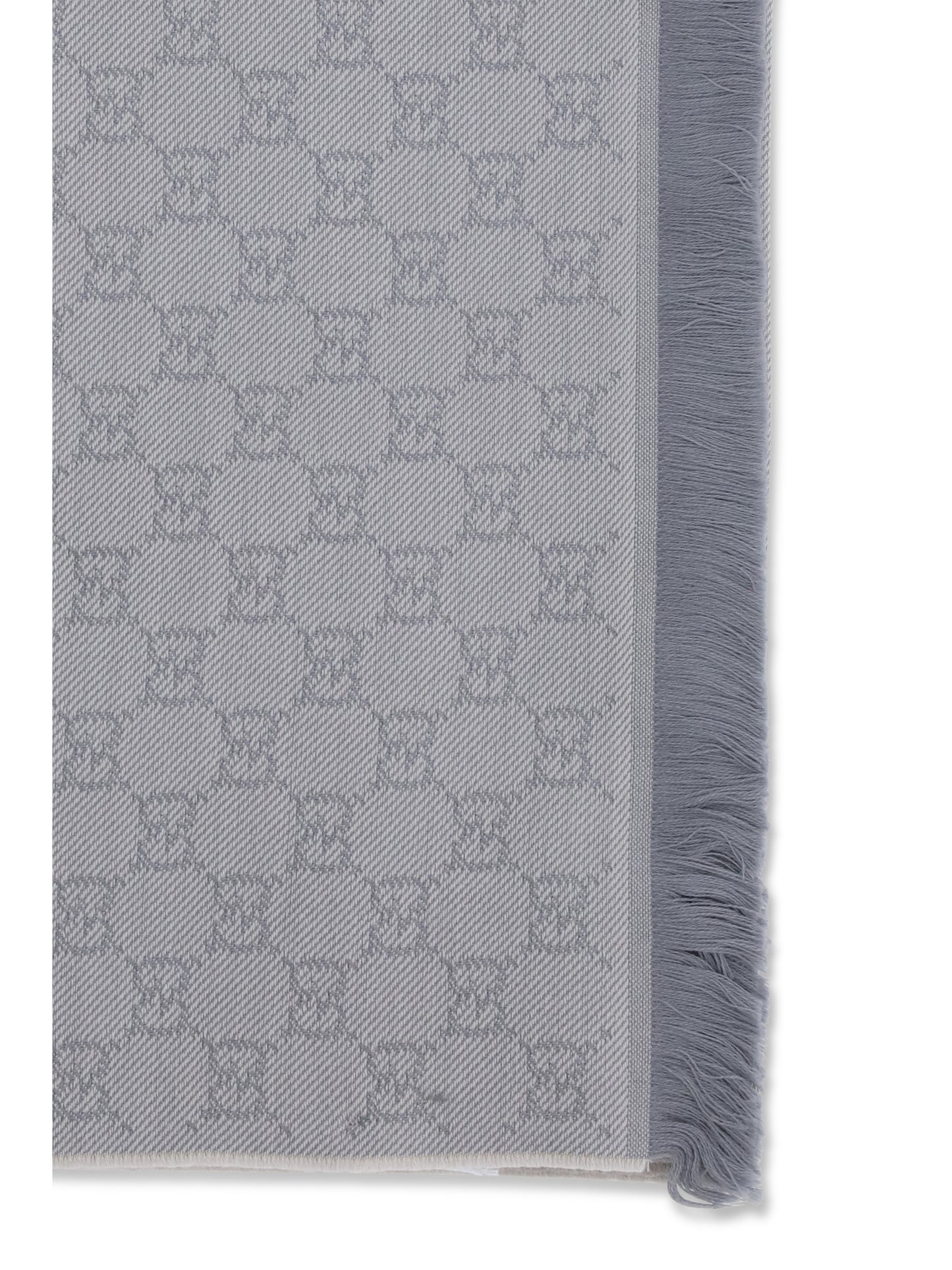 Gucci Women Gg Supreme Embroidered Wool Scarf GUCCI