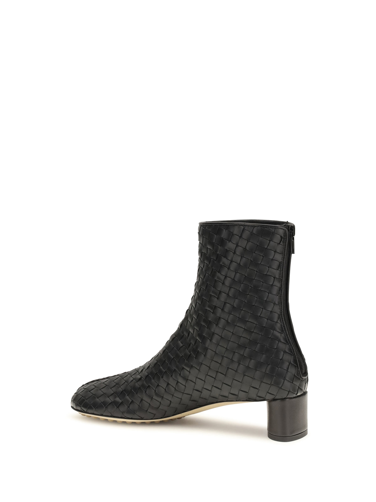 Bottega Veneta Women Cherry Intrecciato Ankle Boots BOTTEGA VENETA