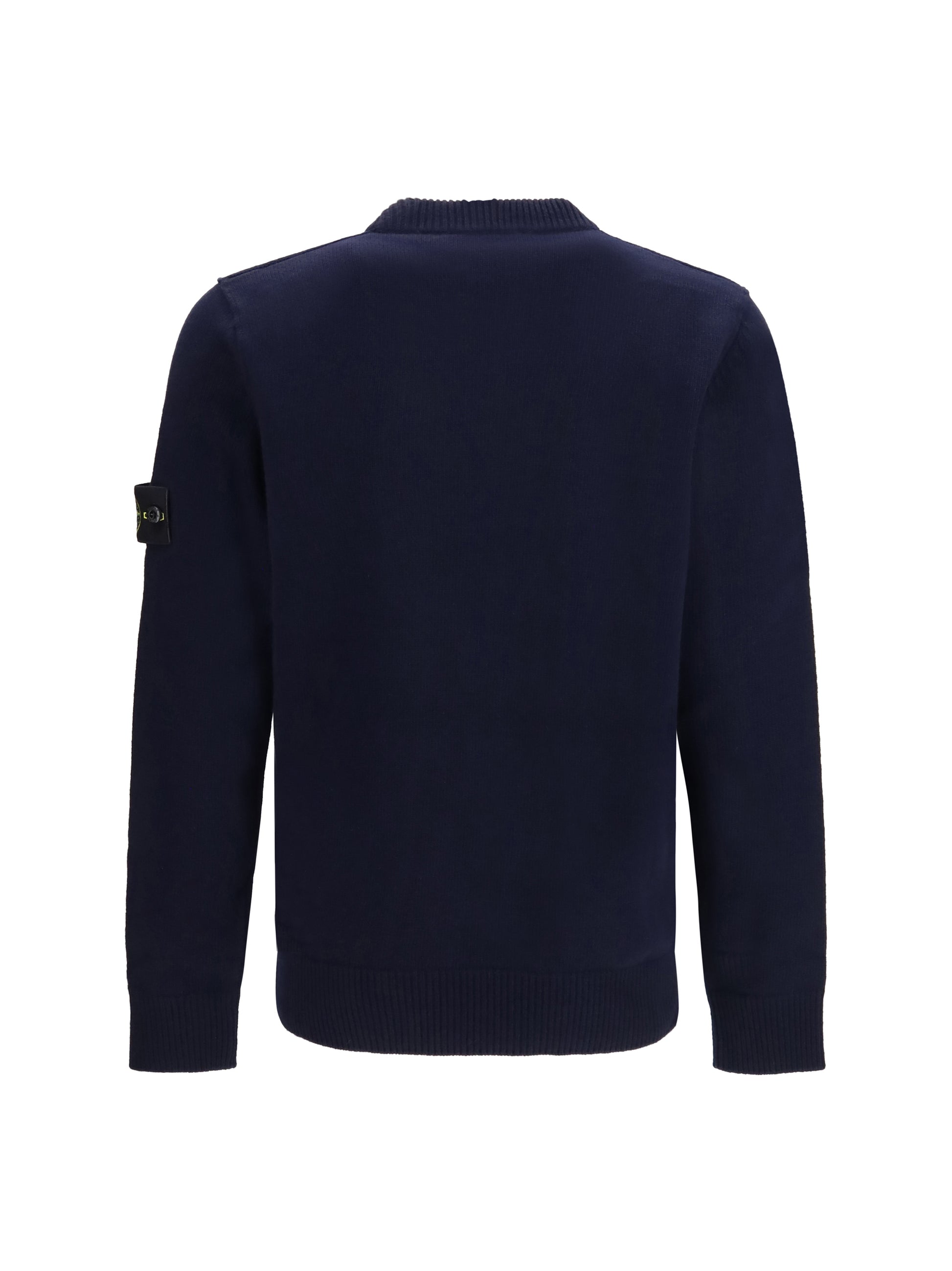 Stone Island Men Sweater Crewneck With Logo Patch On The Sleeve STONE ISLAND