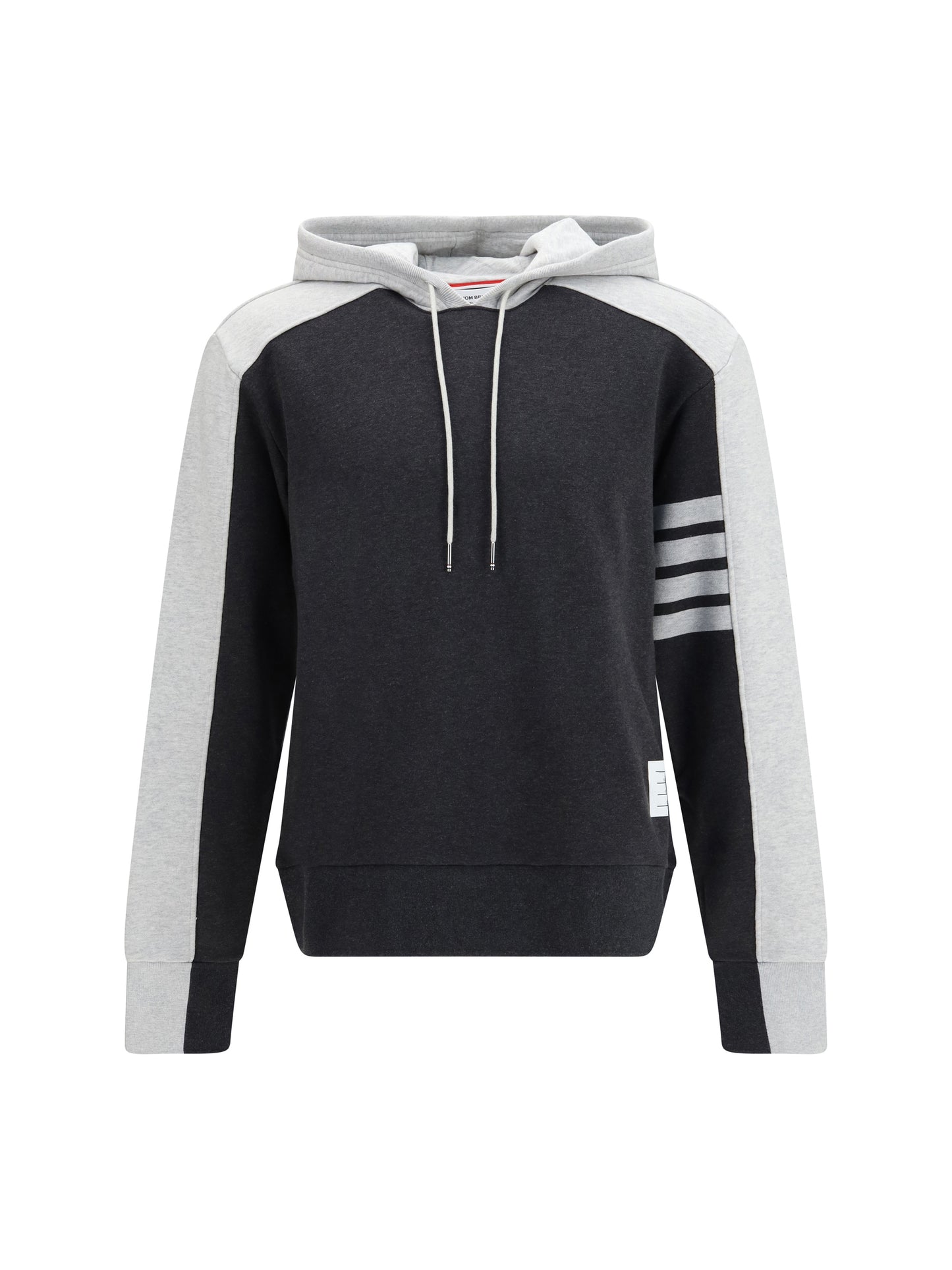 Thom Browne Men Loopback Colorblock Hooded Sweatshirt THOM BROWNE