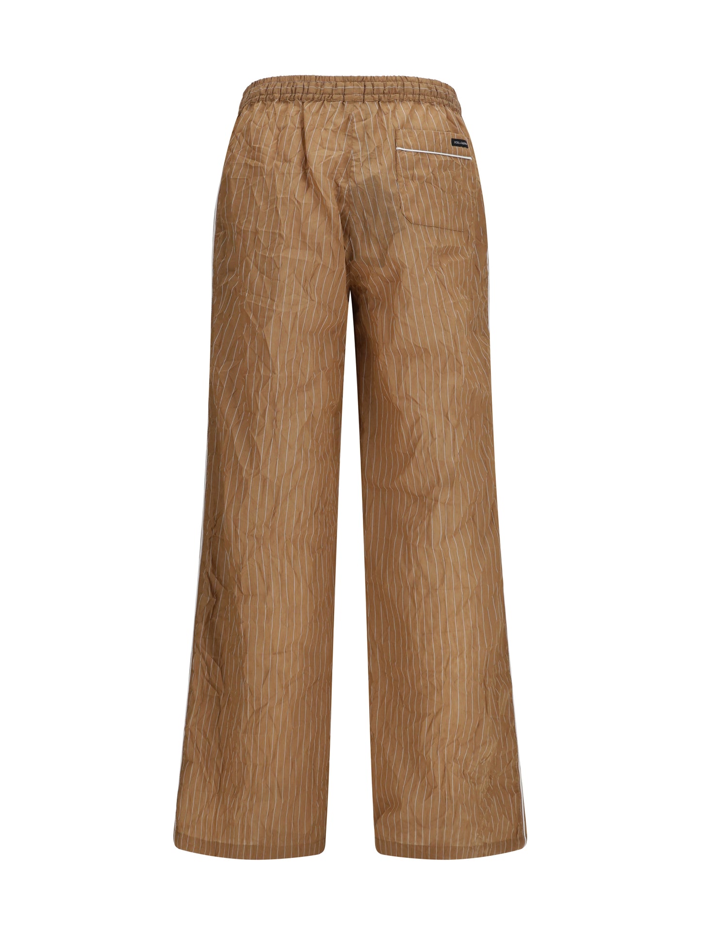 Dolce & Gabbana Men Vanity Pants In Striped Froissé Fabric DOLCE & GABBANA