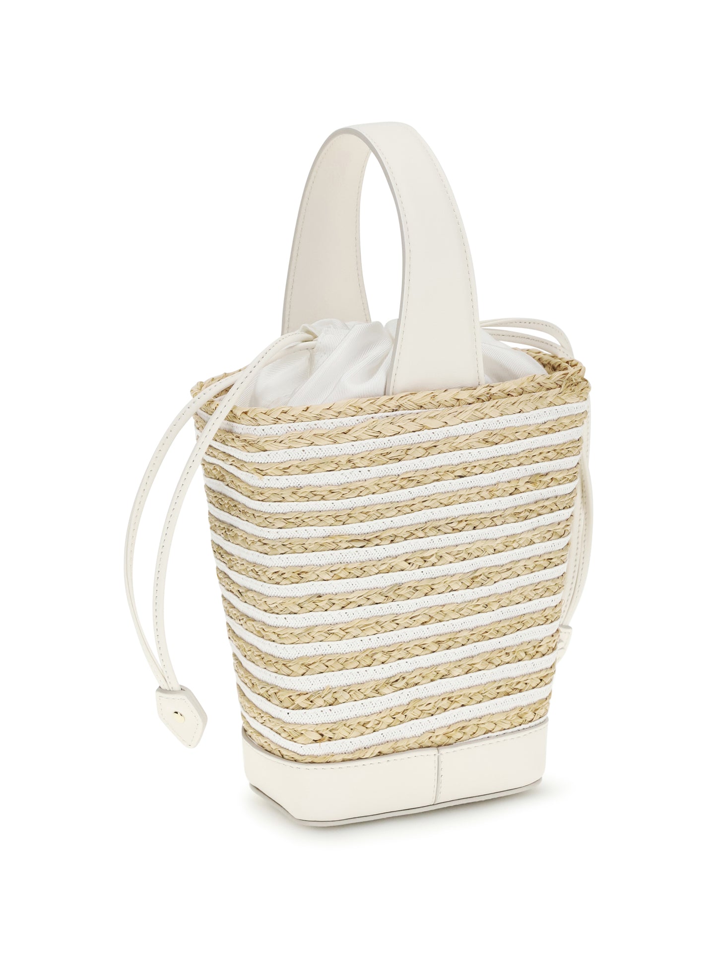 Roger Vivier Women Mini Viv' Skate Bucket Bag In Raffia ROGER VIVIER