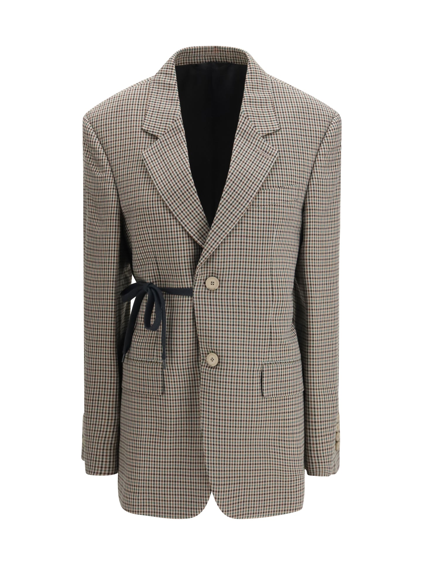 Balenciaga Women Single-Breasted Vichy Jacket BALENCIAGA