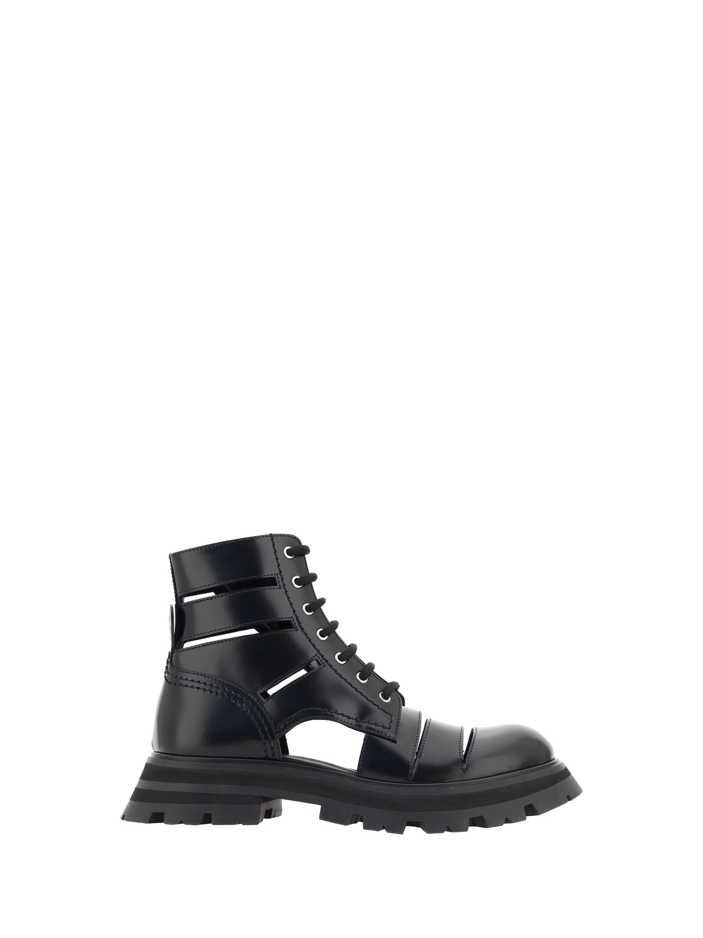 Alexander Mcqueen Women Wander Combat Boots ALEXANDER MCQUEEN