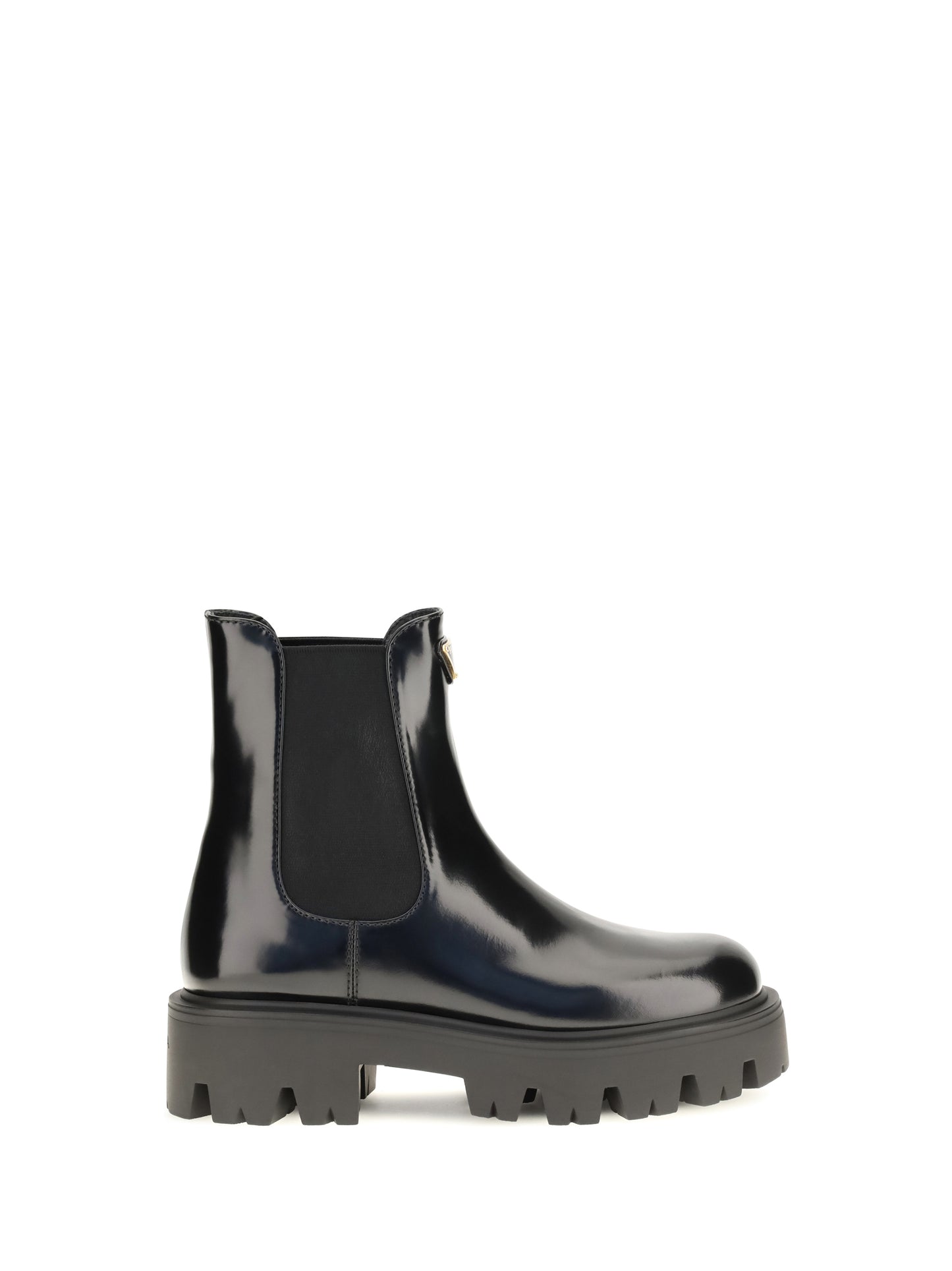 Prada Women Brushed Leather Ankle Boots PRADA