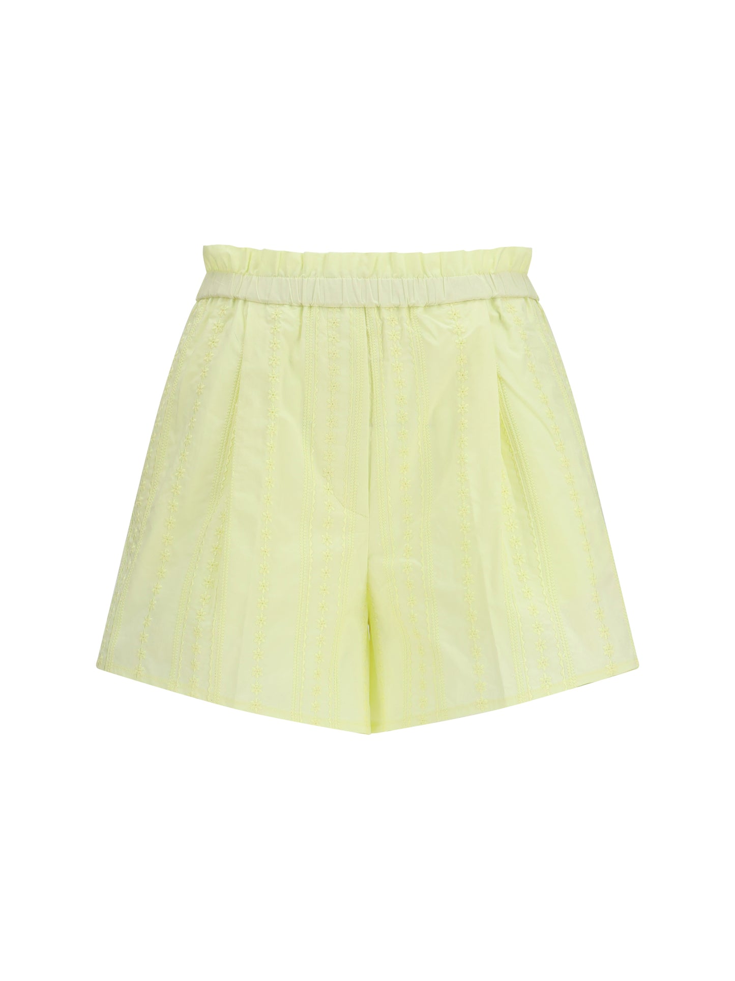 Forte_Forte Women Les Fleurs Embroidery Cotton Poplin Shorts FORTE FORTE