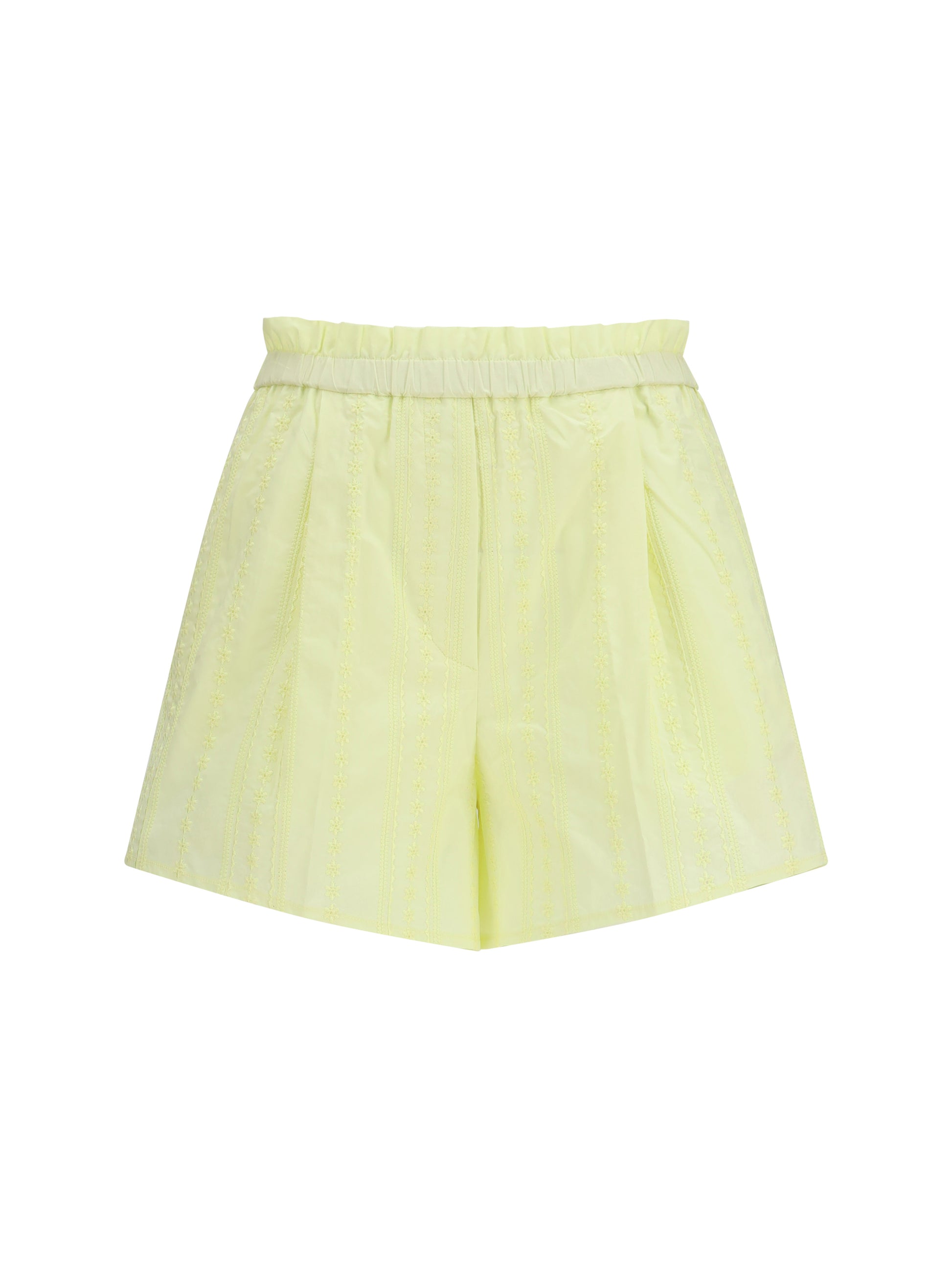 Forte_Forte Women Les Fleurs Embroidery Cotton Poplin Shorts FORTE FORTE