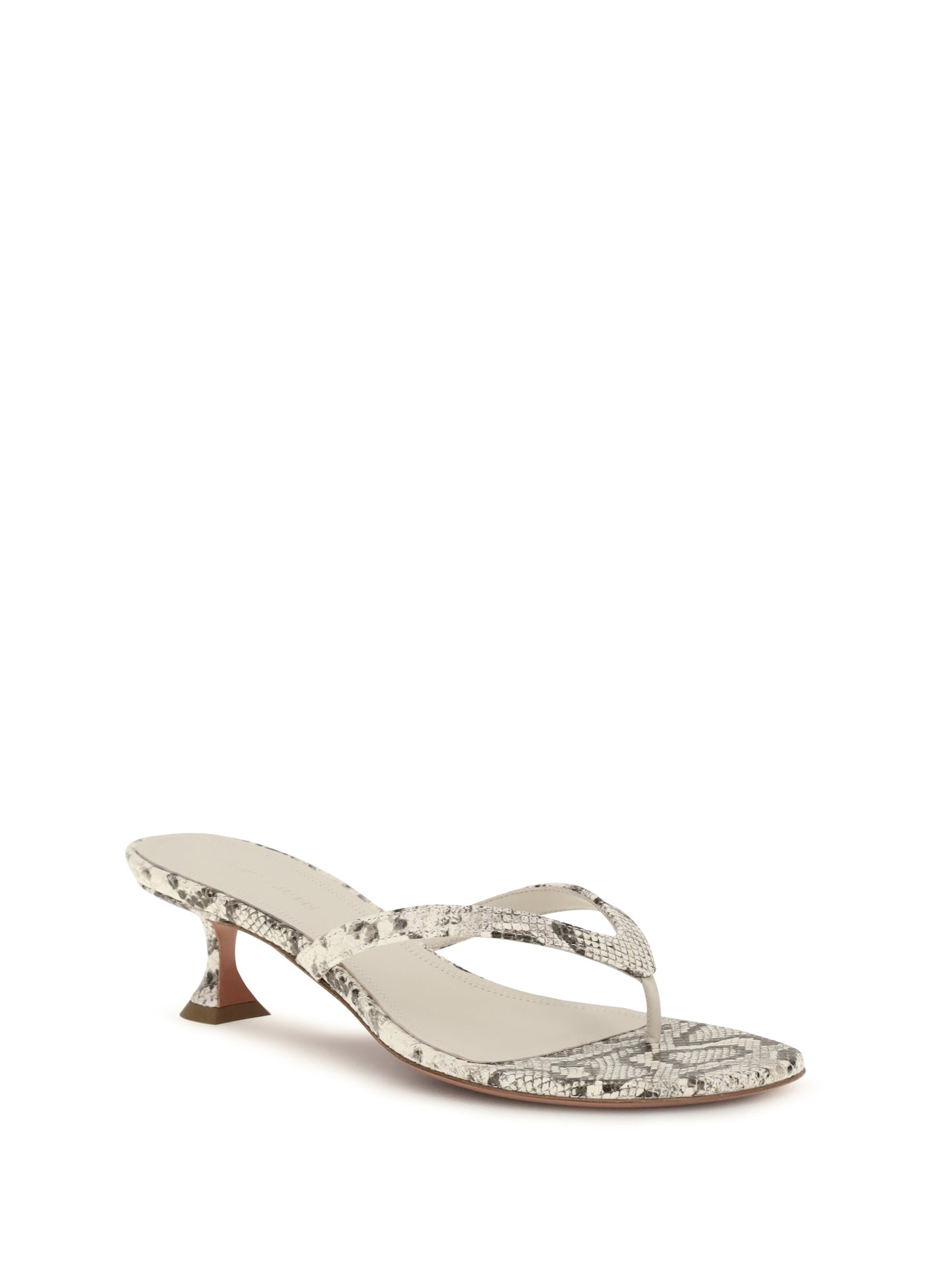 Amina Muaddi Women Snake-Print Juliette Thong Sandals AMINA MUADDI