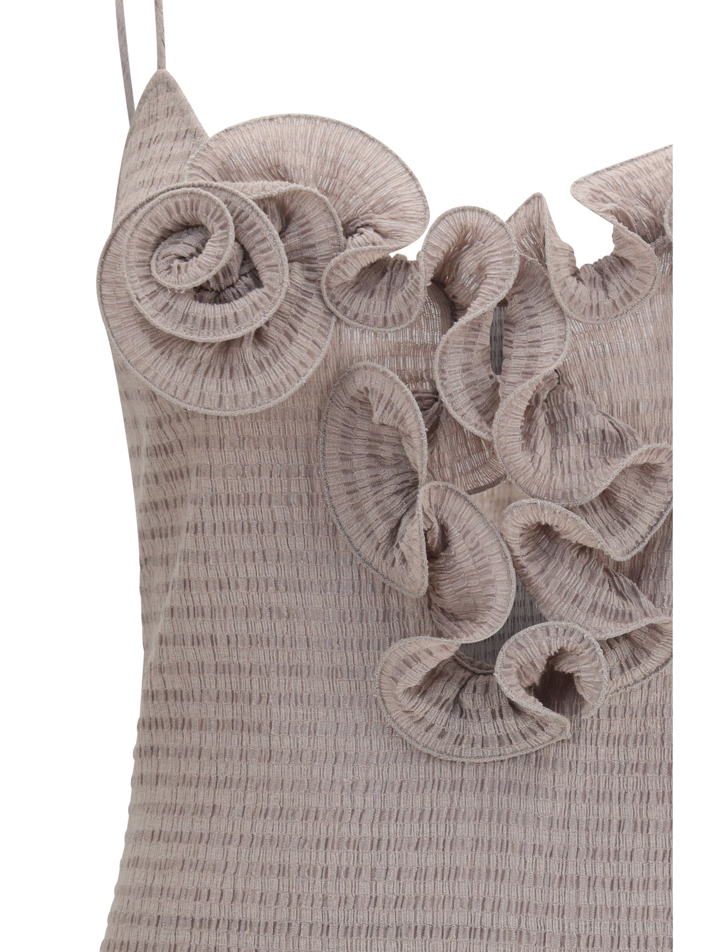 Magda Butrym Women Crêpe Mini Dress With Floral Appliqués