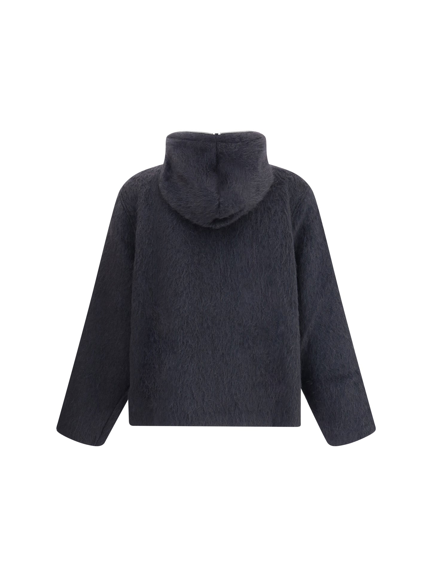 Our Legacy Men Zip Sweater Furry Effect Design OUR LEGACY