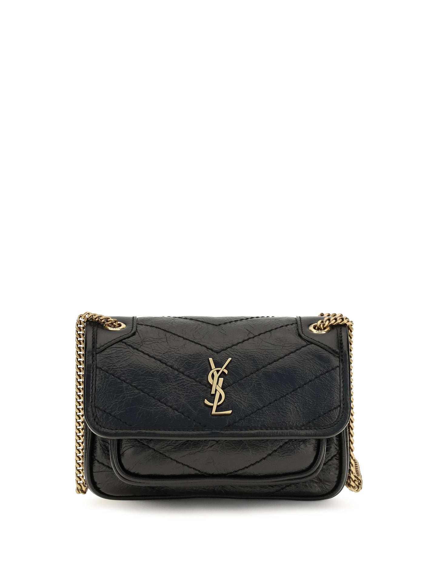 Saint Laurent Women Mini Niki Leather Shoulder Bag SAINT LAURENT