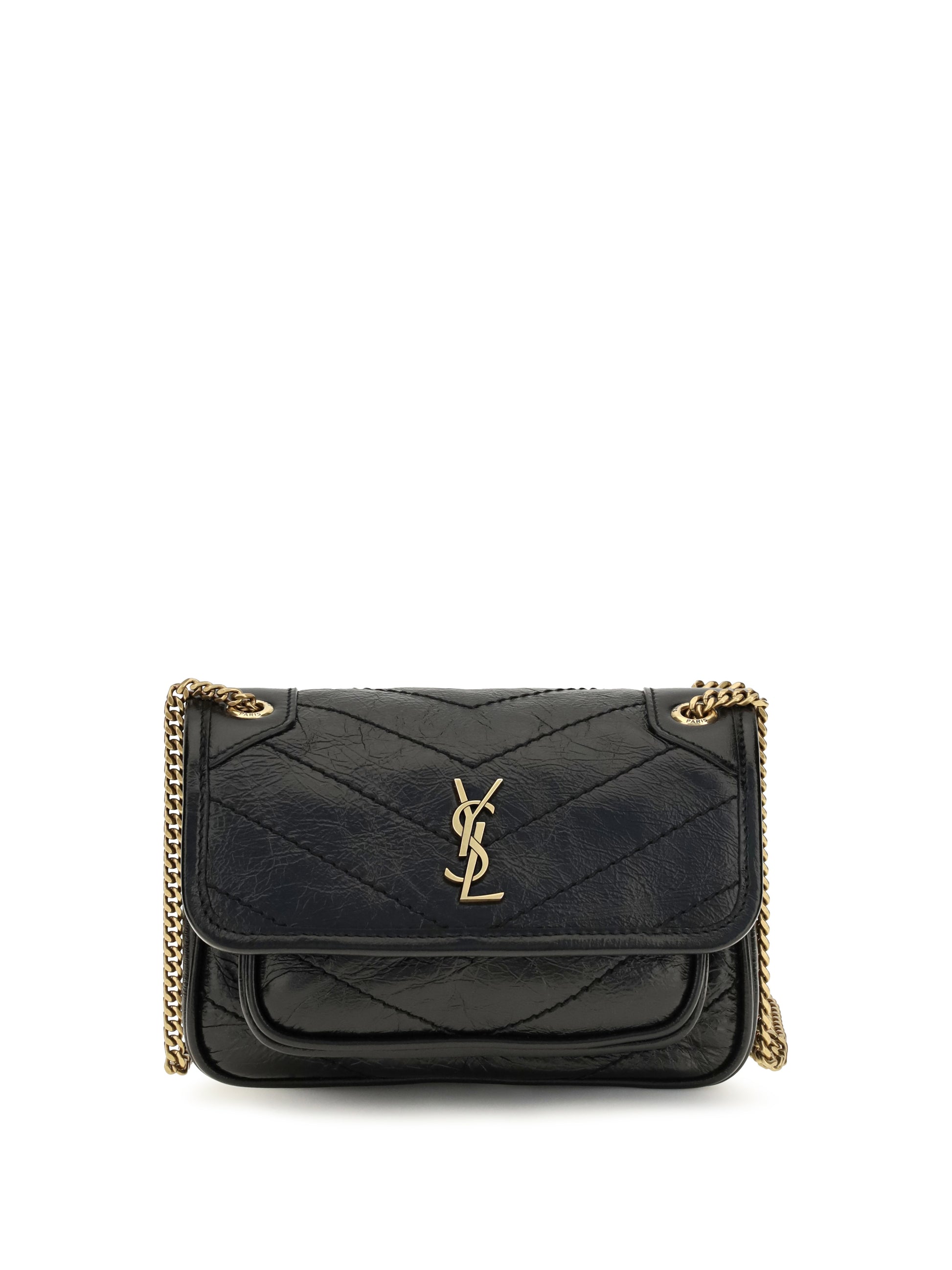 Saint Laurent Women Mini Niki Leather Shoulder Bag SAINT LAURENT