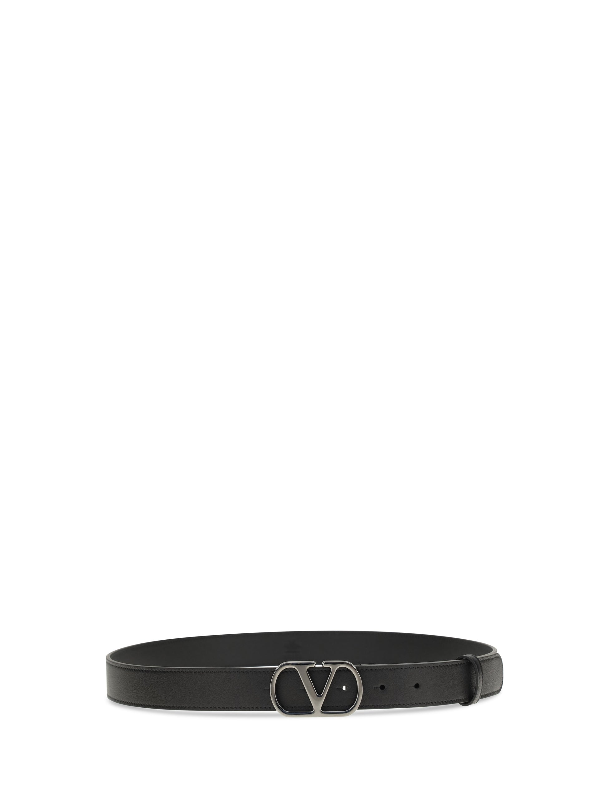 Valentino Garavani Men Vlogo Signature Leather Belt VALENTINO GARAVANI