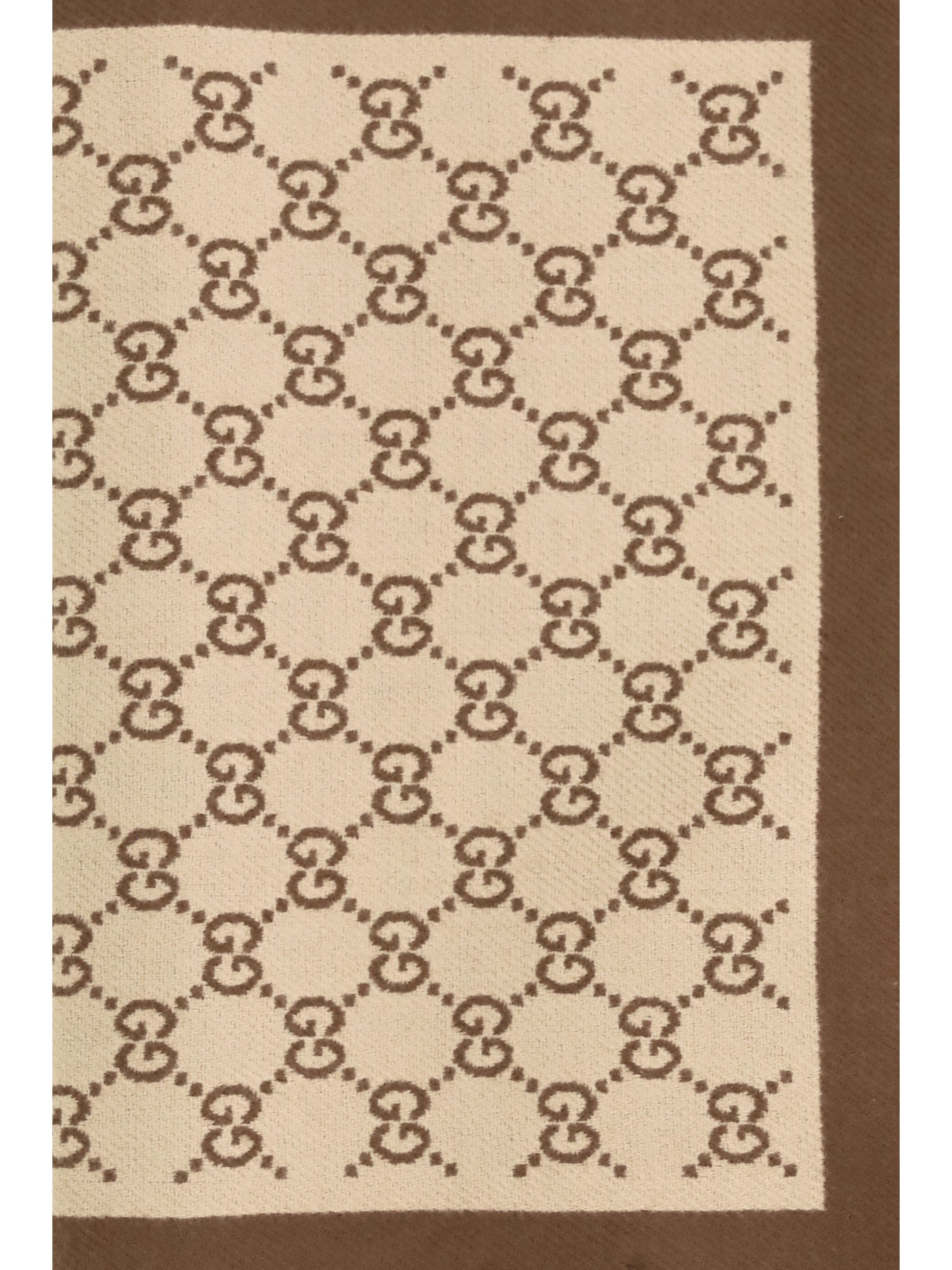Gucci Women Gg All-Over Wool Scarf GUCCI