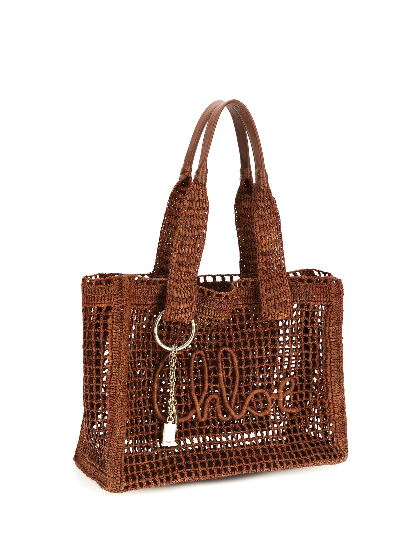 Chloé Women East-West Summer Banana Raffia Tote Bag CHLOE