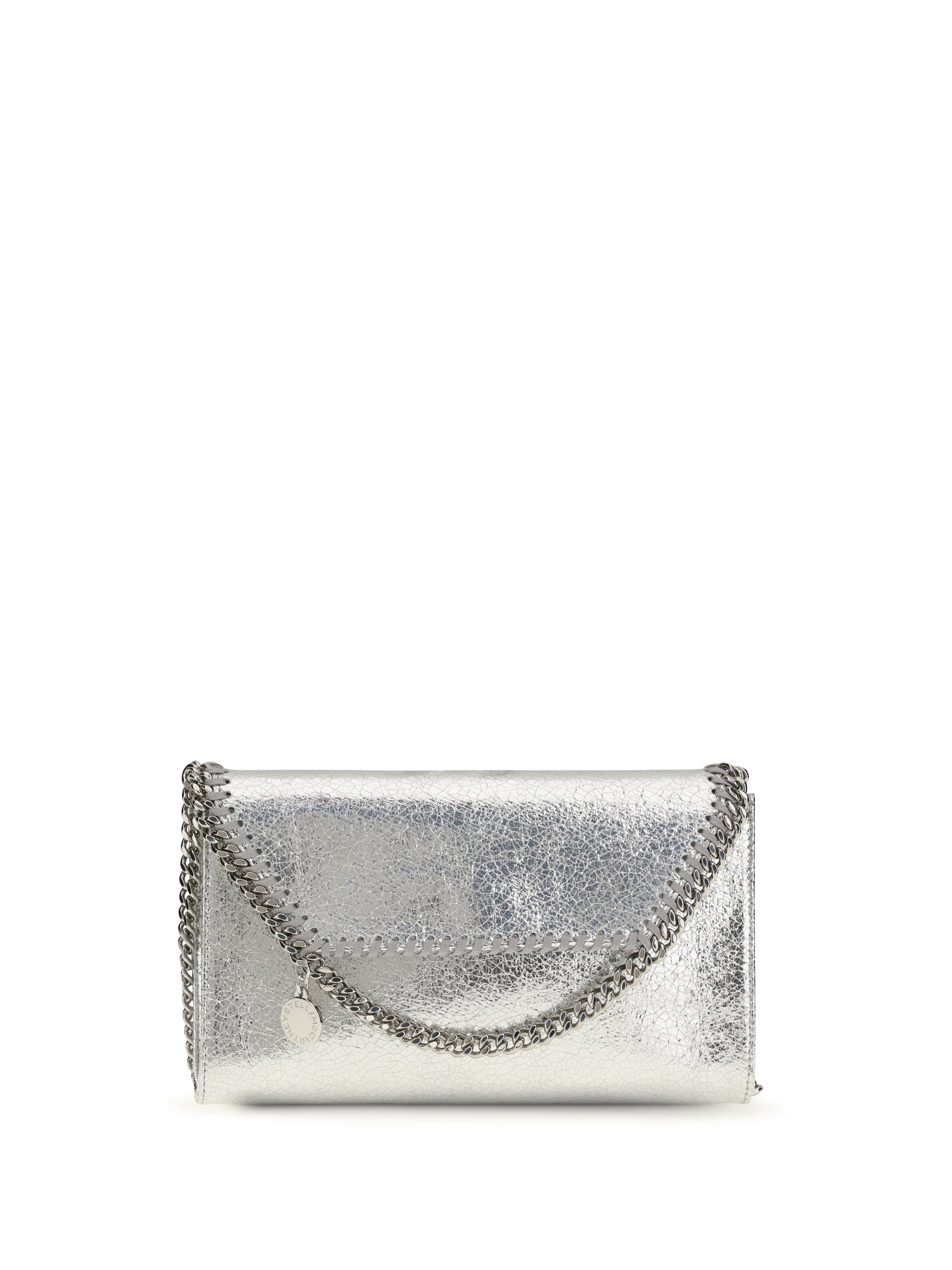Stella Mccartney Women Falabella Metallic Fabric Shoulder Bag STELLA MCCARTNEY