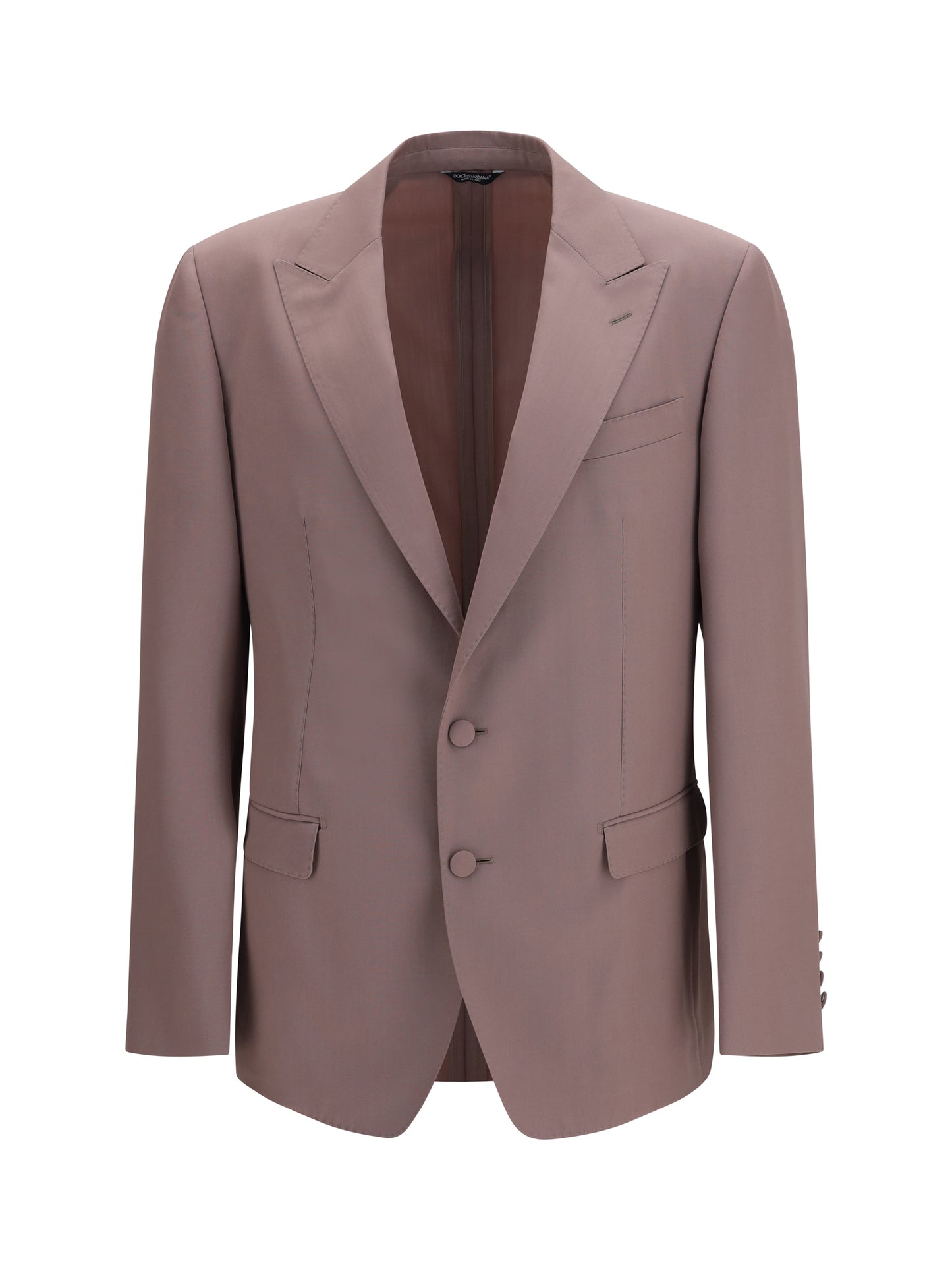 Dolce & Gabbana Men Single-Breasted Wool Poplin Jacket DOLCE & GABBANA