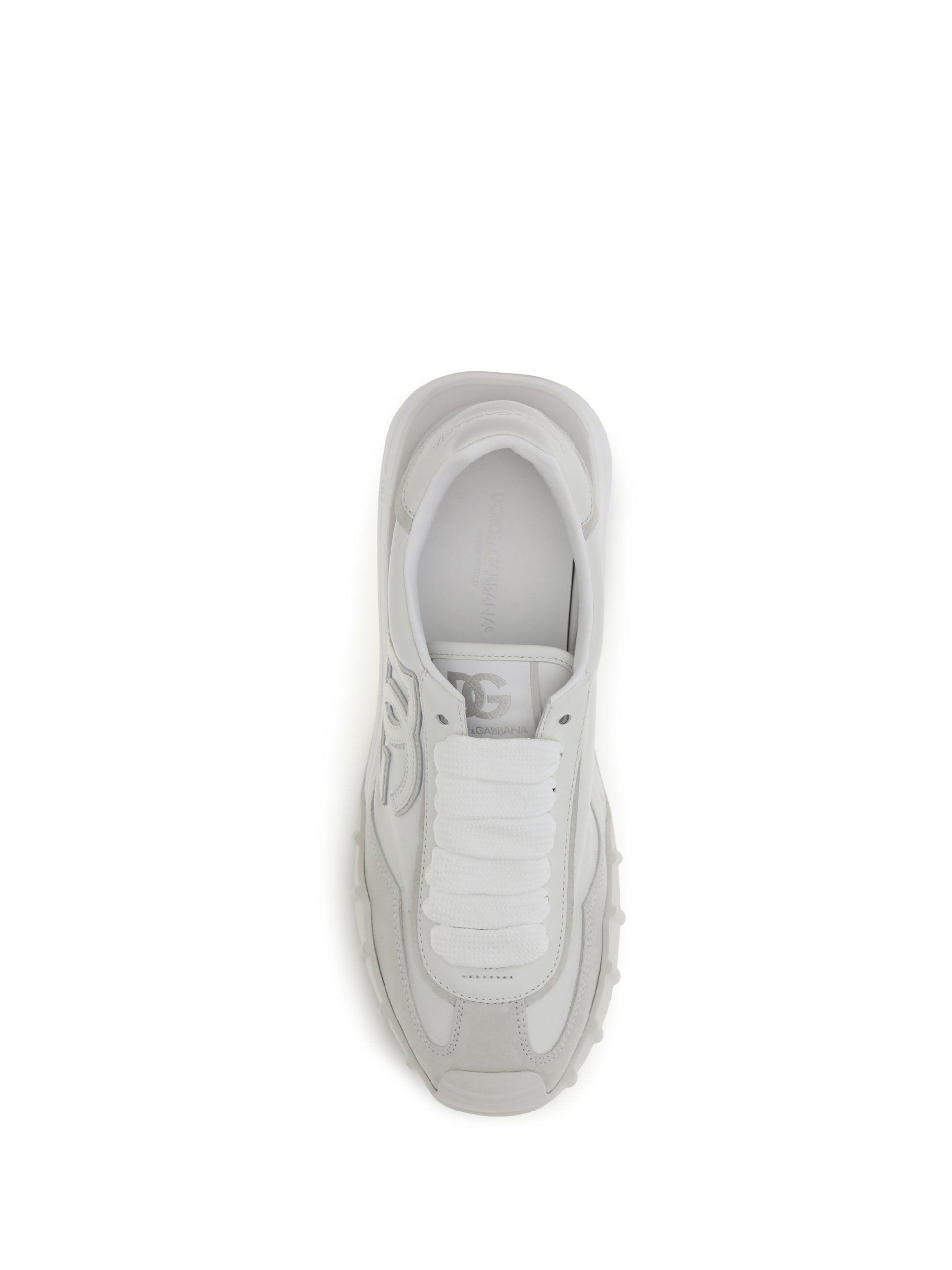 Dolce & Gabbana Men Athletic Fabric And Leather Sneakers DOLCE & GABBANA