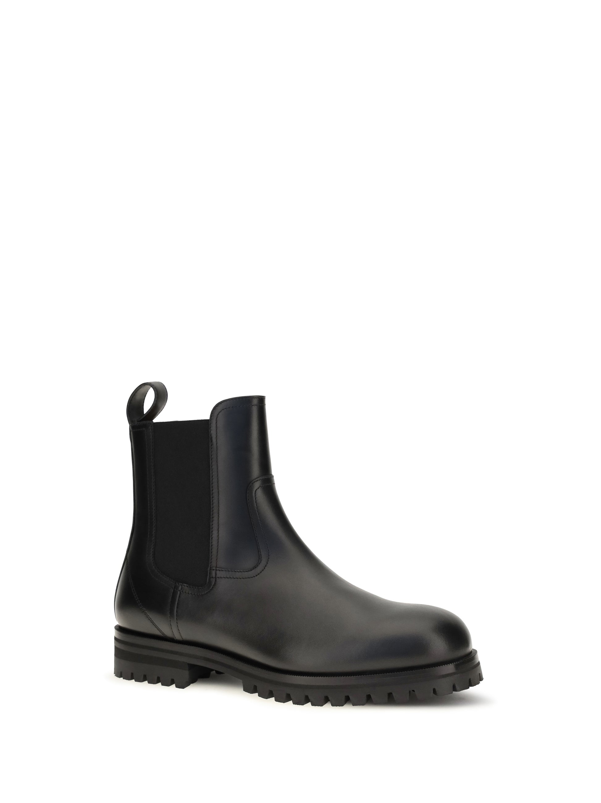 Loro Piana Men Kent Leather Ankle Boots LORO PIANA