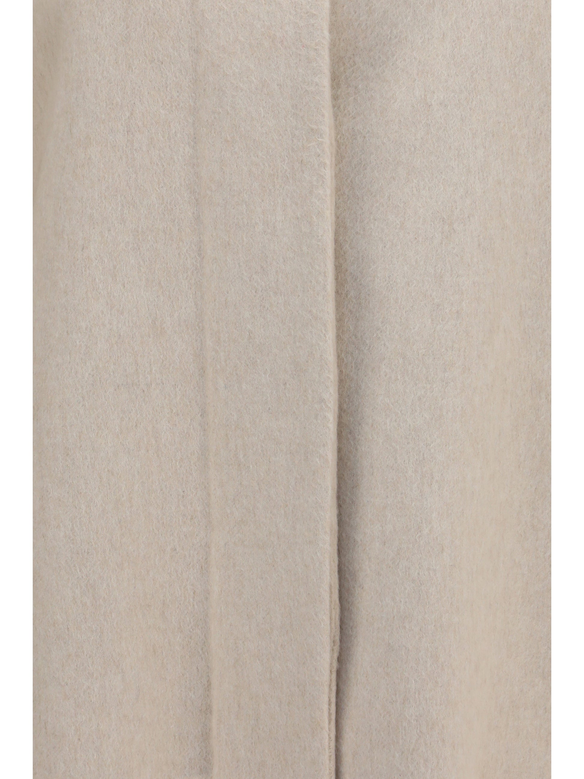 Alaïa Women Asymmetric Double Face Cashmere Coat ALAIA