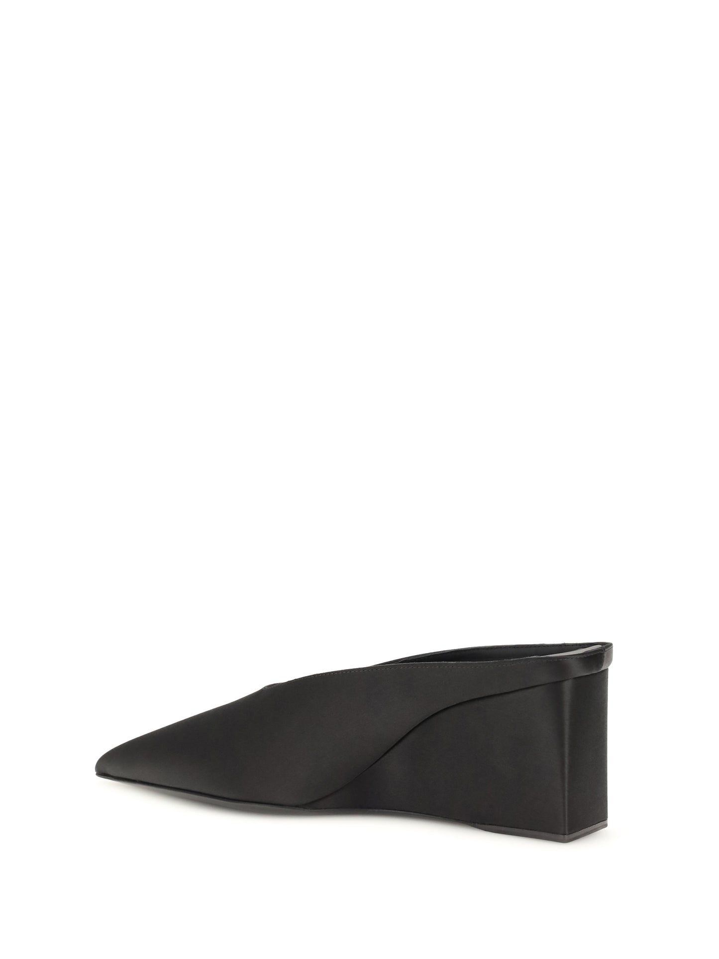Alaïa Women Satin Wedge Mules ALAIA